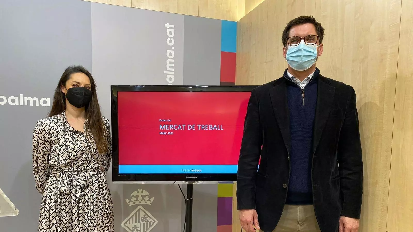 El regidor de Promoció Econòmica i Ocupació, Rodrigo Romero, durant la presentació de les dades de l'ocupació de Palma.