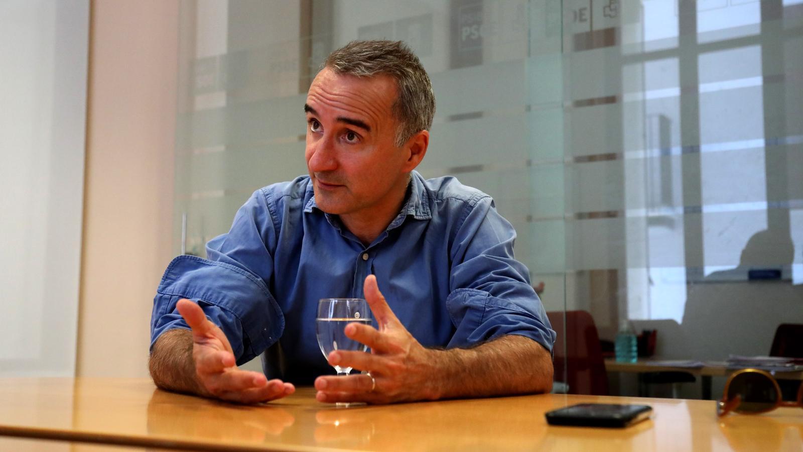 Pere Joan Pons en un momento de la conversación