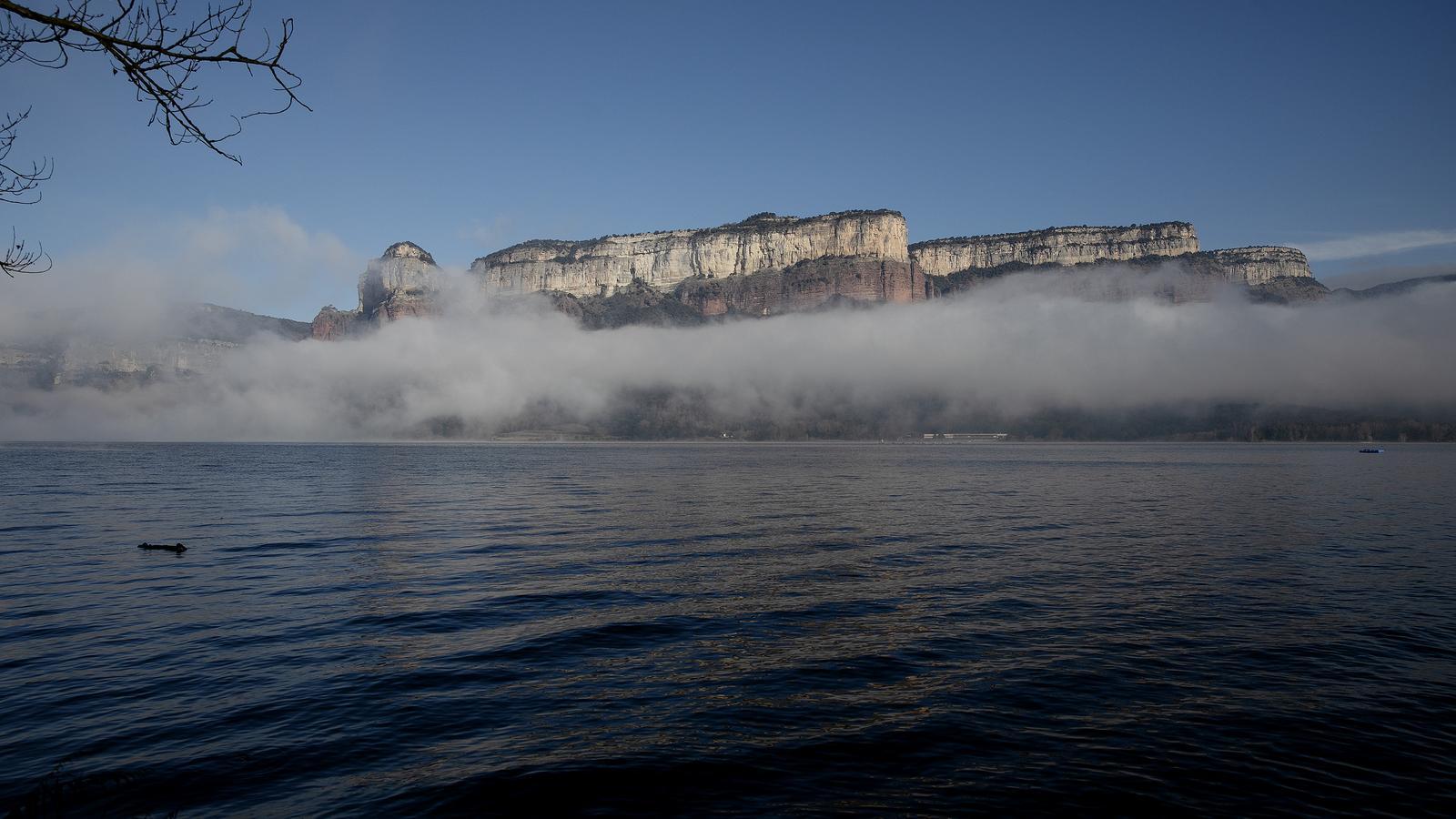 Estado del embalse de Sau después de las lluvias