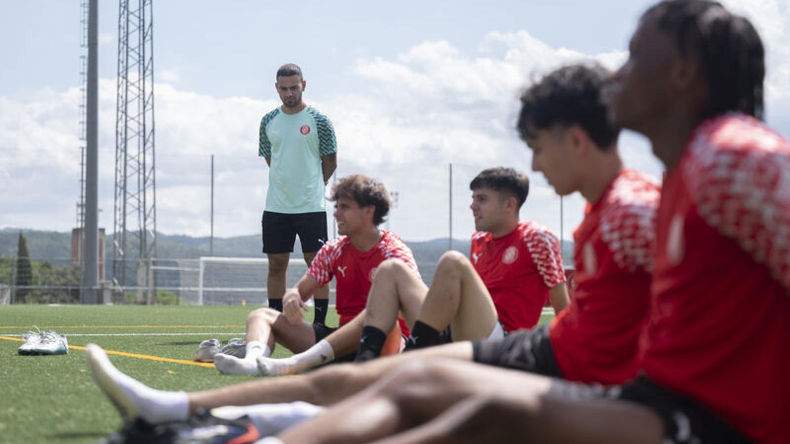Un entrenamiento del Girona C