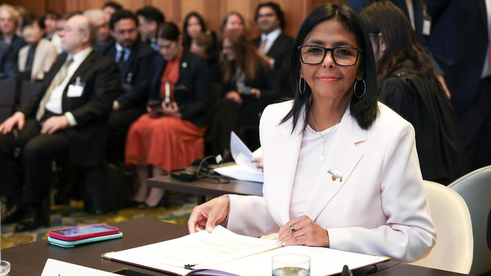 Delcy Rodríguez en una imagen de archivo
