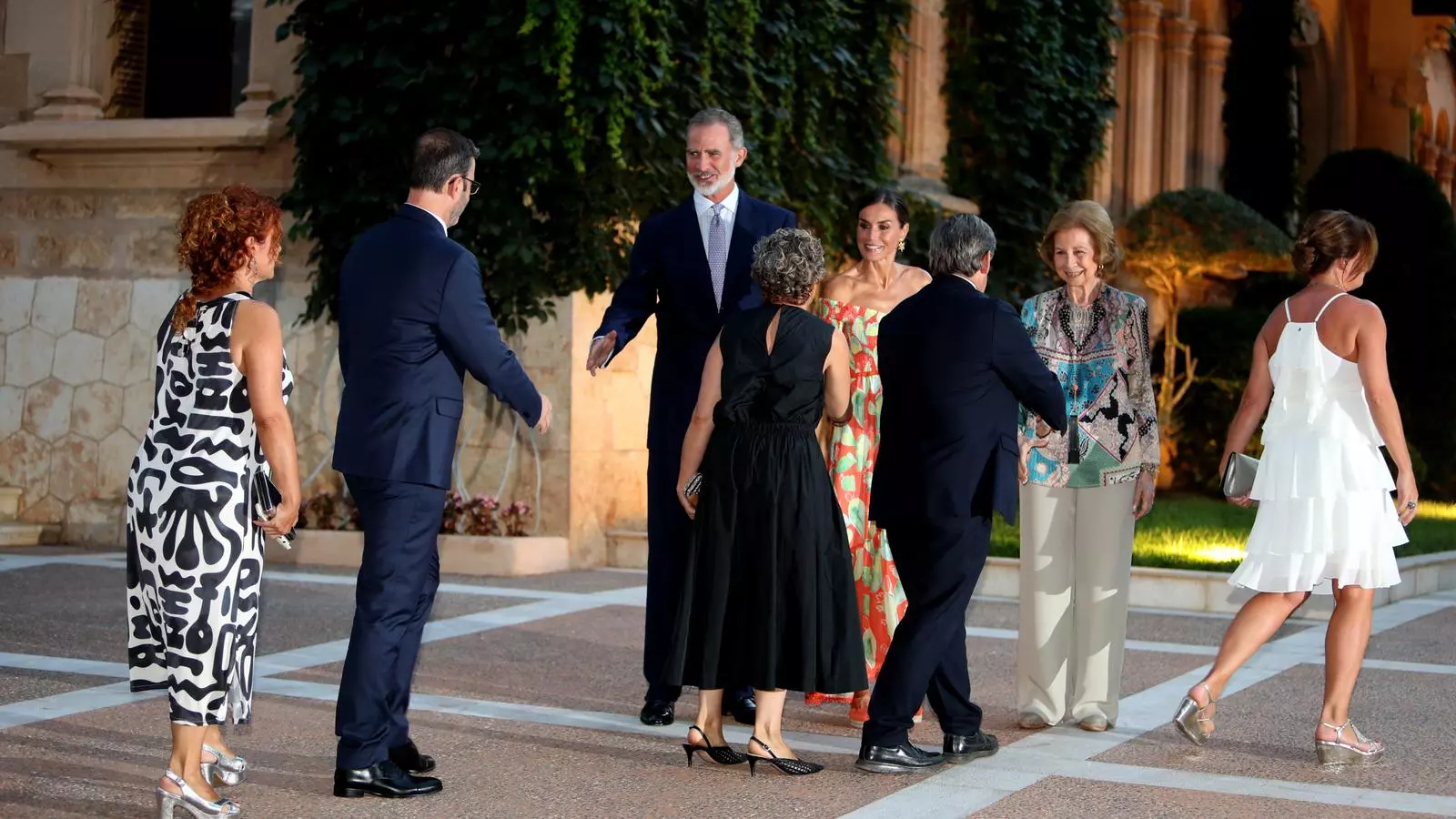 La recepció d’aquest estiu dels reis d’Espanya a Marivent.