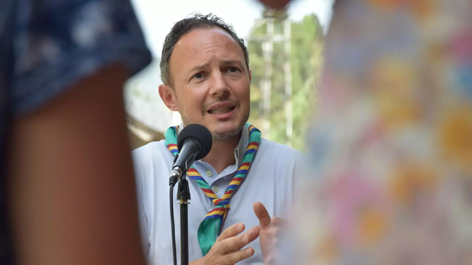 El cap de Govern, Xavier Espot, en declaracions posteriors al dinar de l'executiu a la casa de colònies AINA.