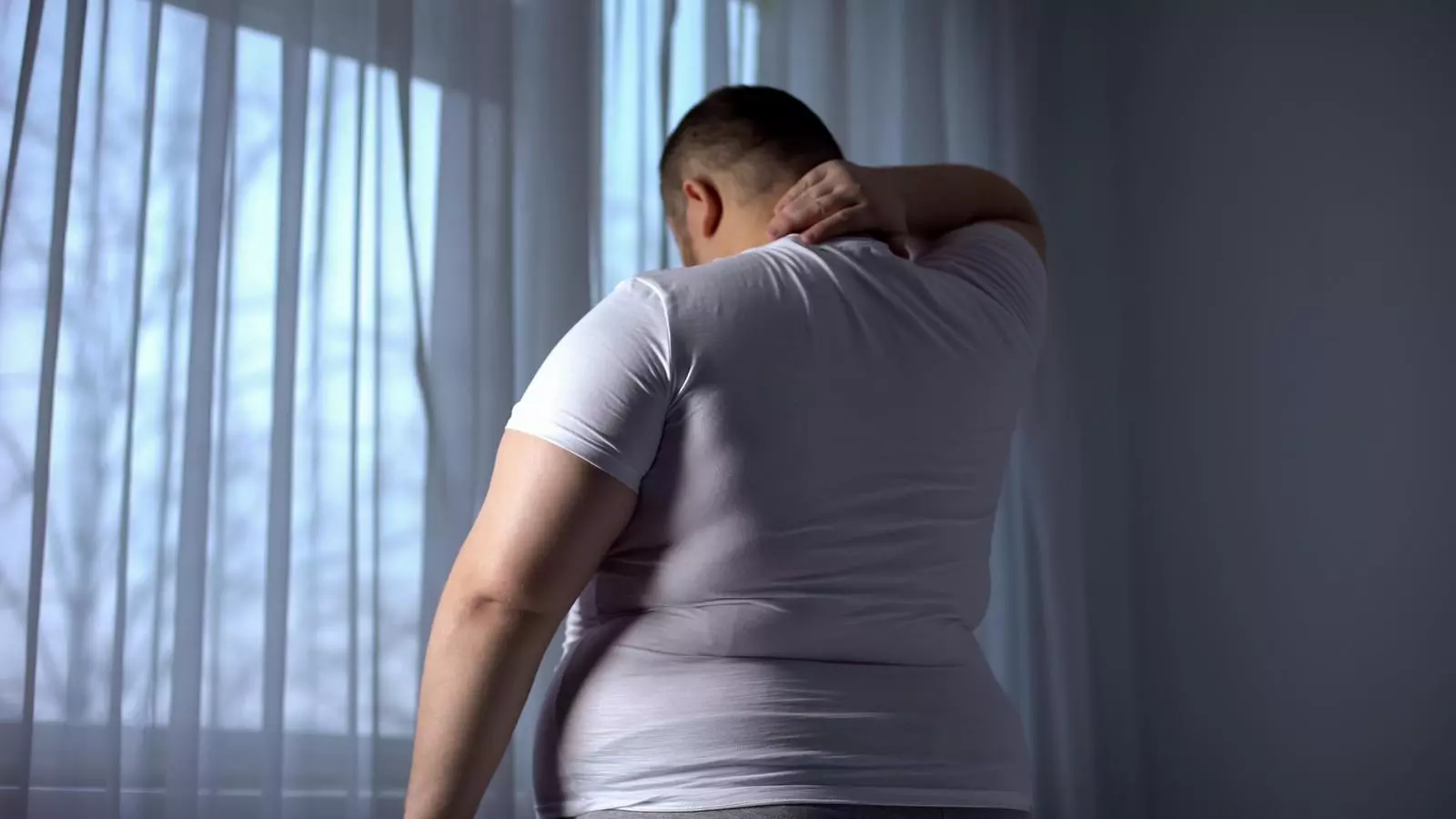 Una persona obesa en una imatge d'arxiu