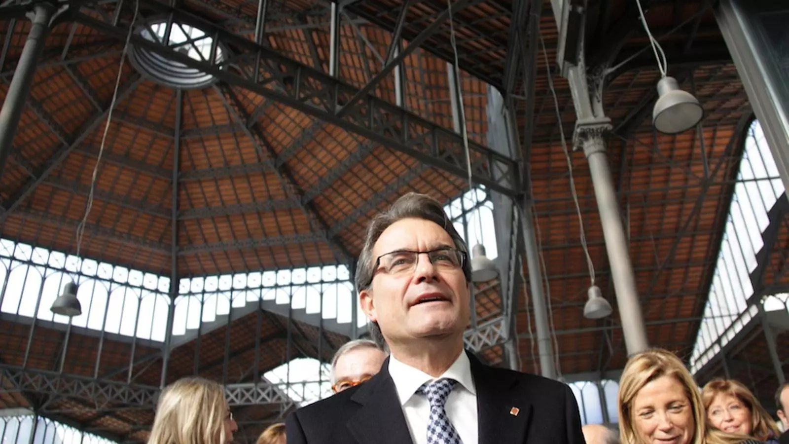 Artur Mas, aquest divendres al Mercat del Born / ACN