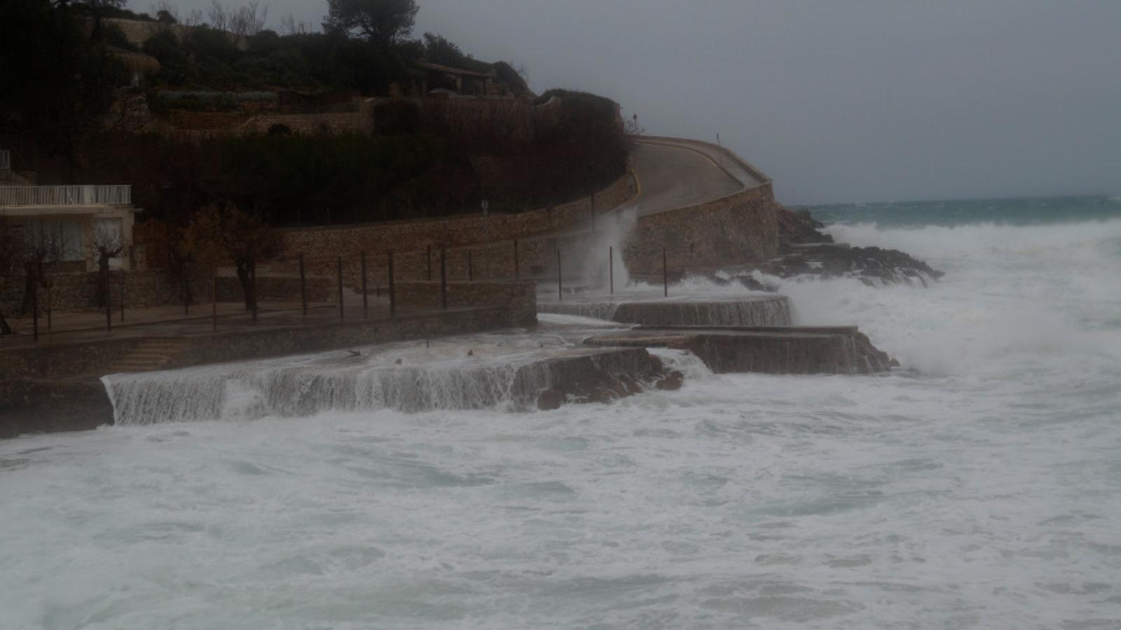 Imatge d'arxiu de mal temps a Pollença