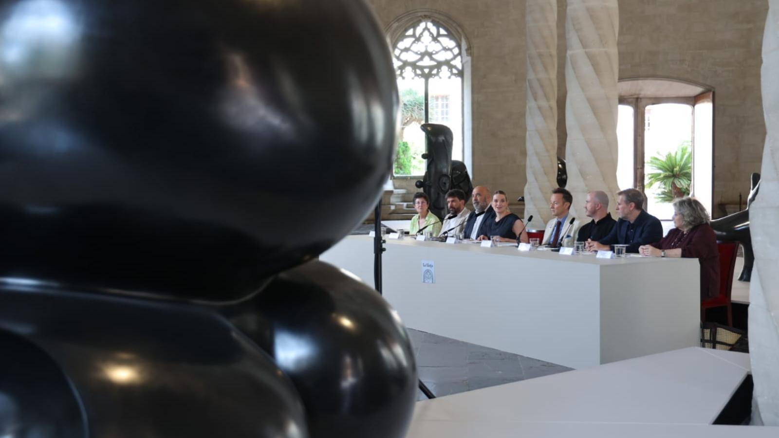 The press conference to present 'Paysage Miró' took place in the Box