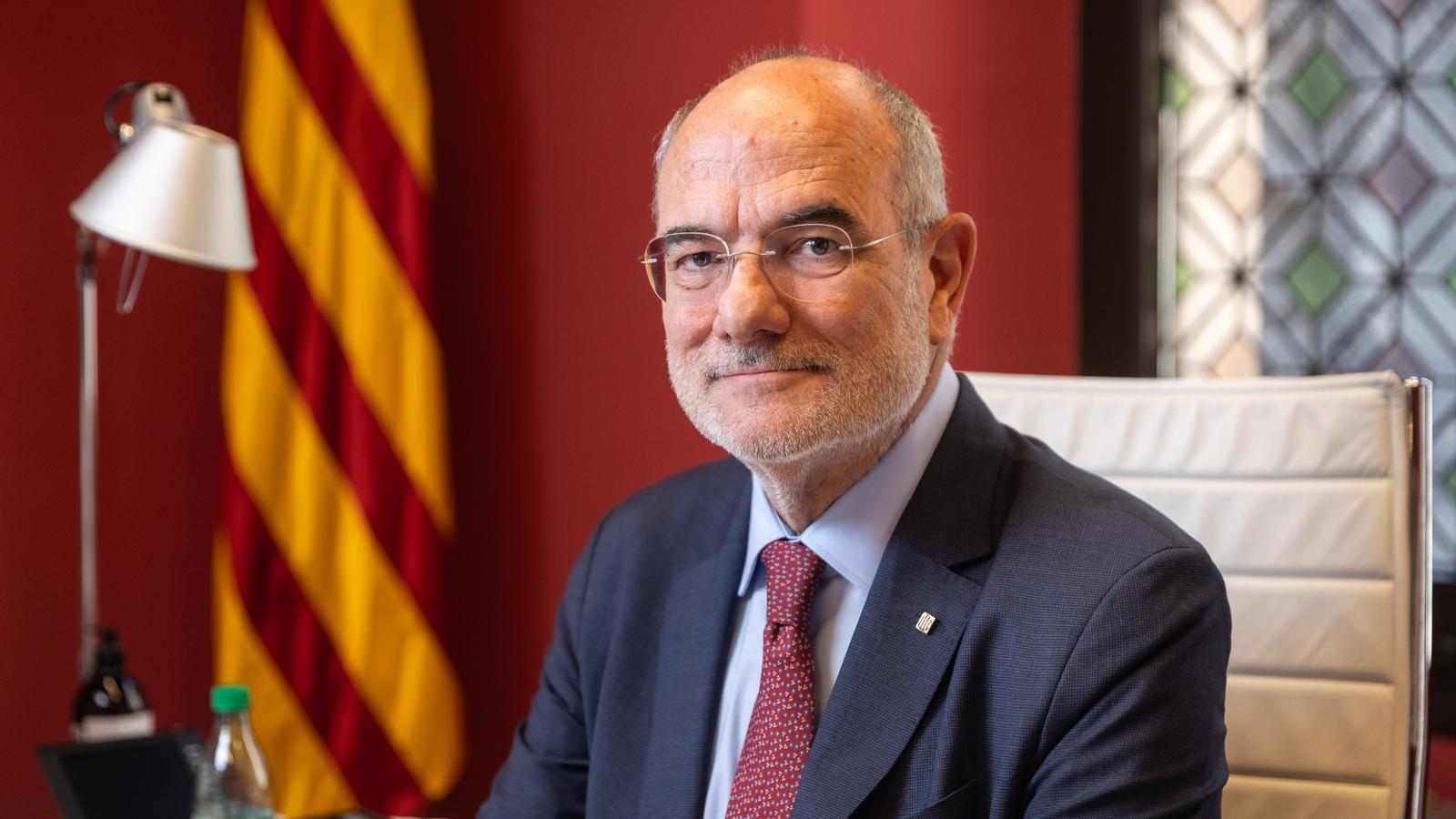 Jaume Duch, during the interview at ACN