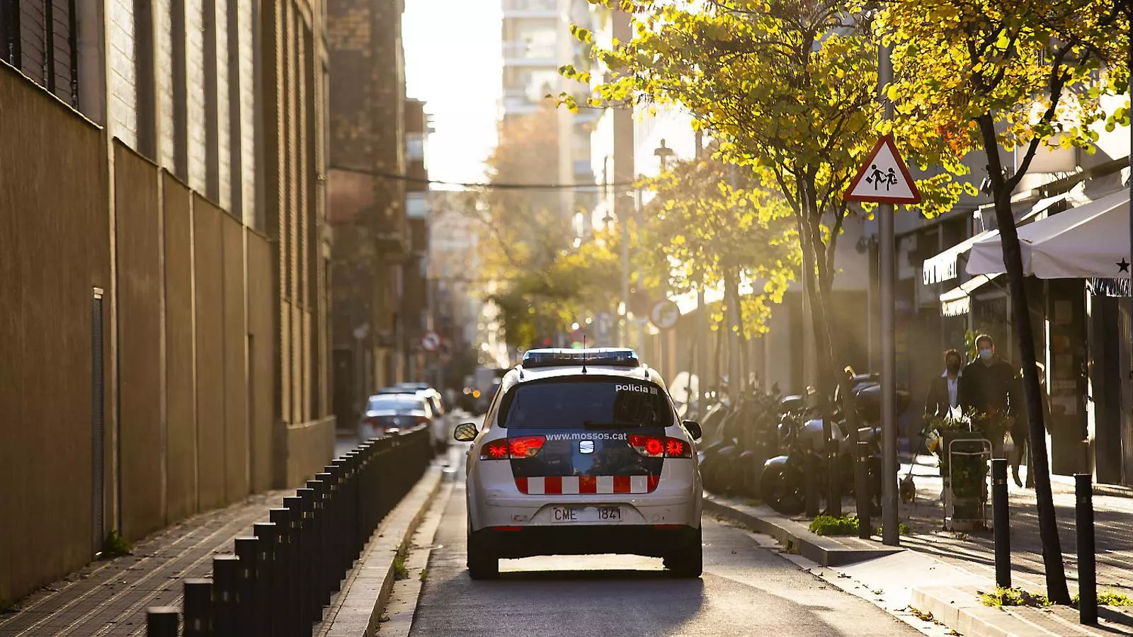 Una patrulla dels Mossos a Barcelona en una imatge d’arxiu.