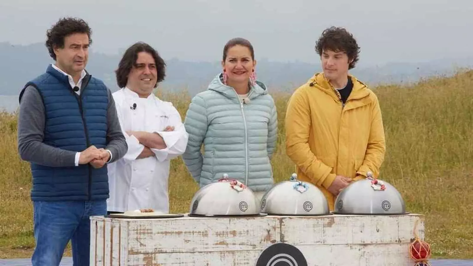 El jurat de 'Masterchef' durant la prova que va tenir lloc a Galicia
