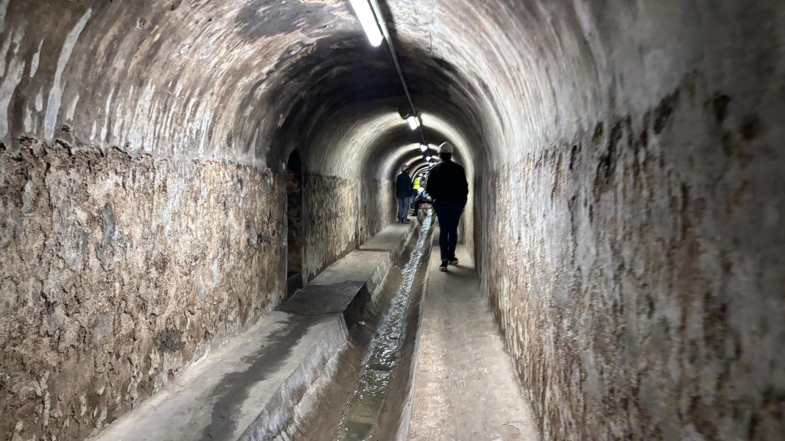 One of the sewer sections where the work is being carried out