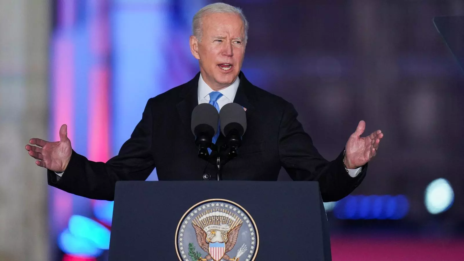 El president dels EUA, Joe Biden, a Varsòvia.