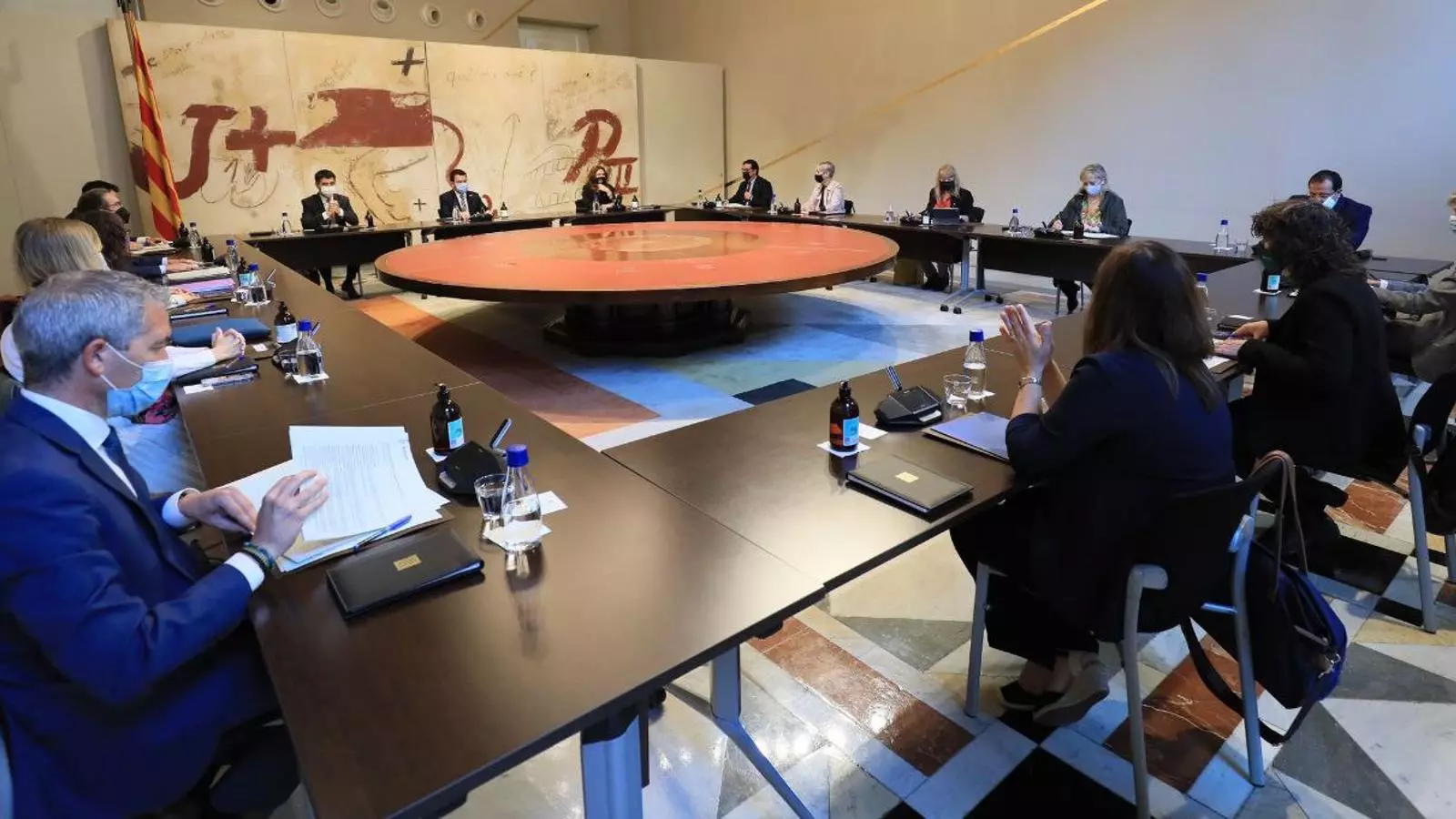La reunió del consell executiu aquest dimecres.