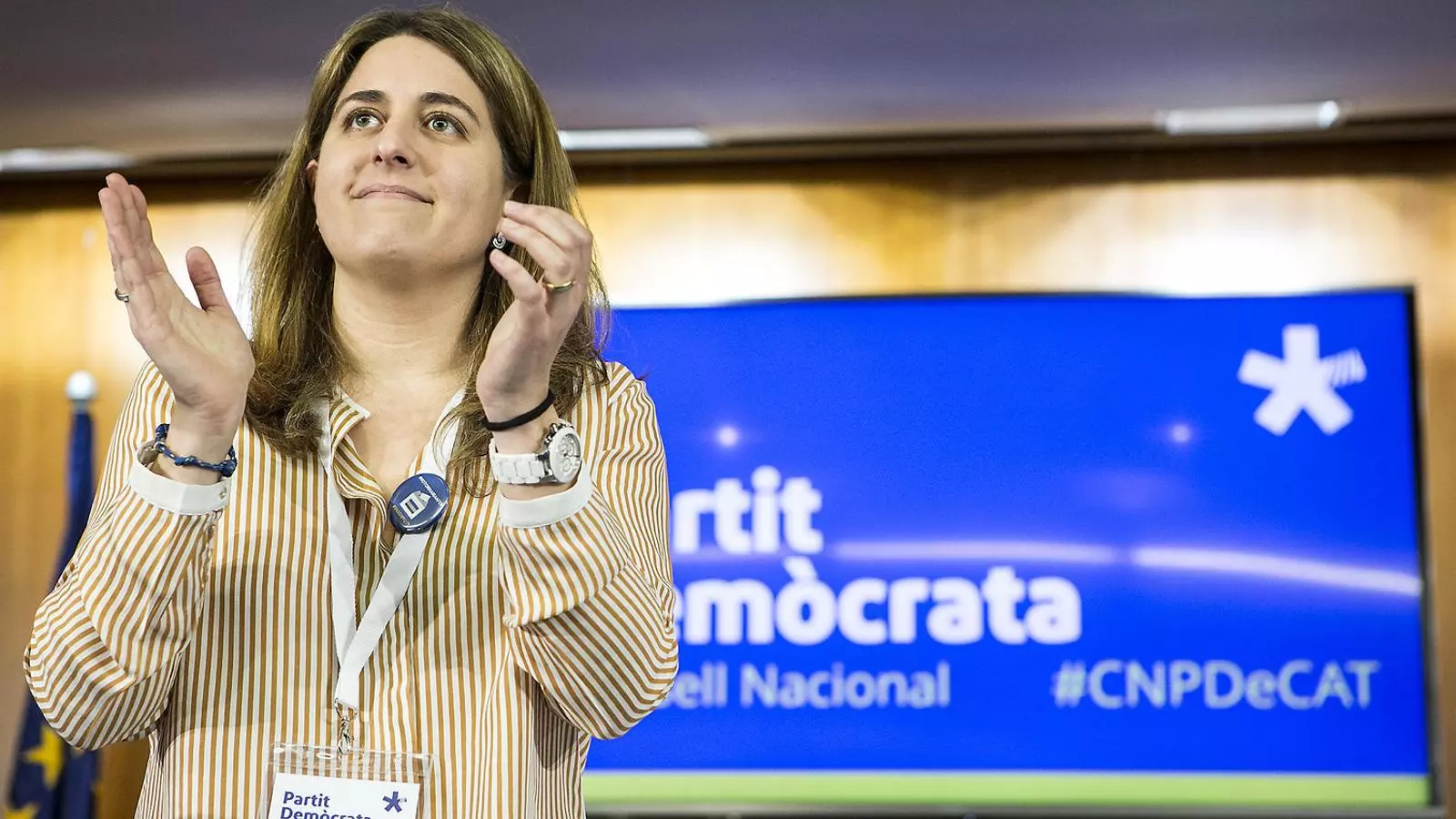 Marta Pascal en el consell nacional del PDECat.