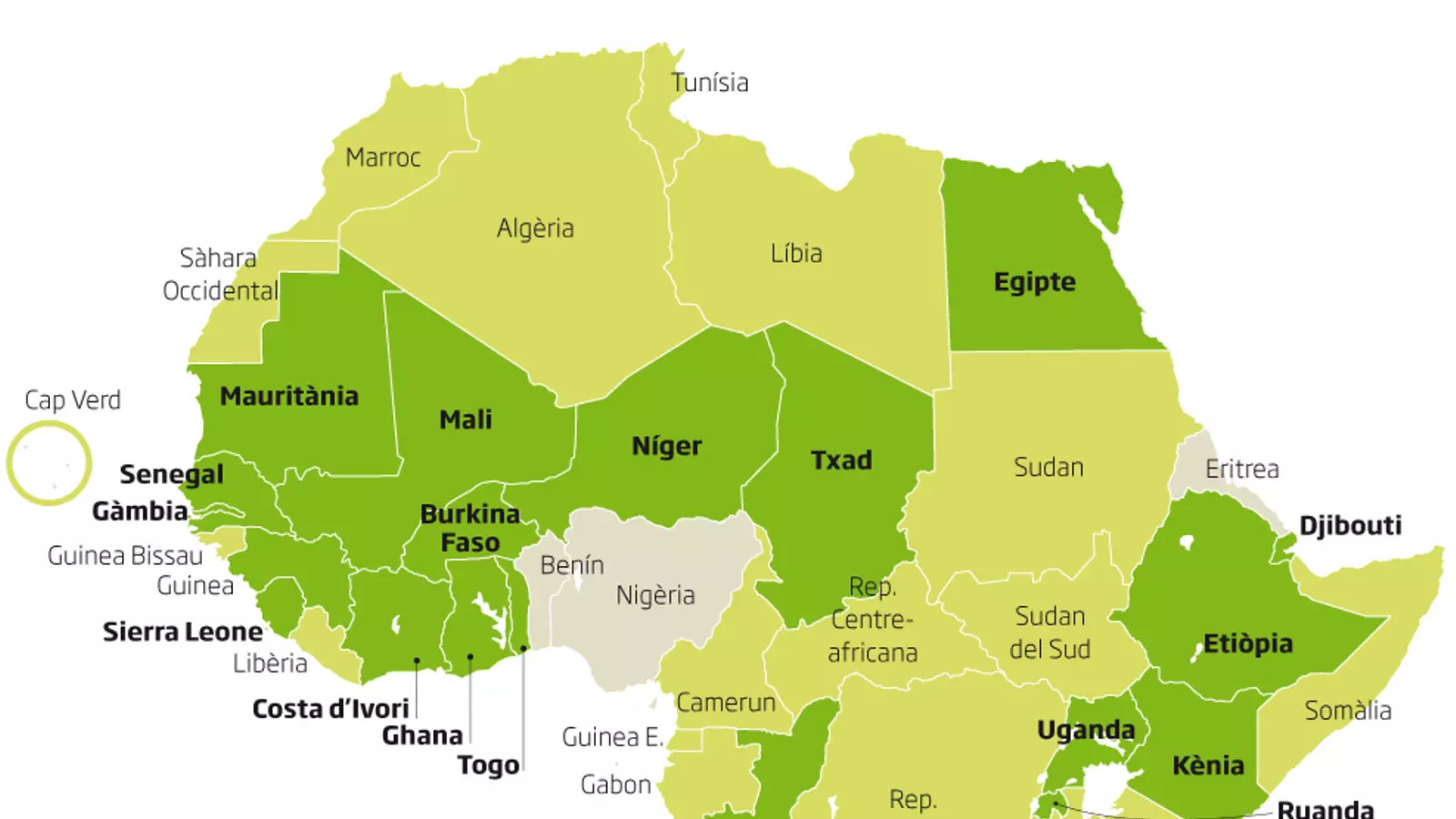 24 països africans es treuen els aranzels