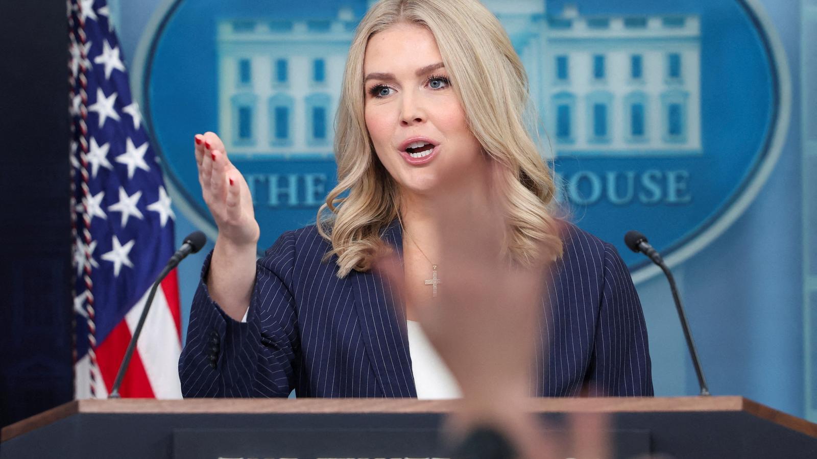 White House Press Secretary Karoline Leavitt announced the release of three US citizens detained in Belarus.