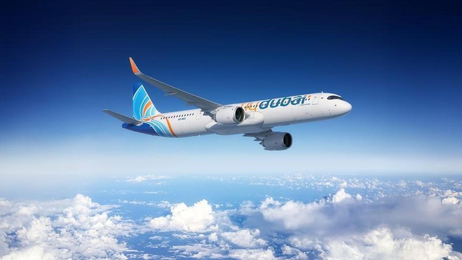 Flydubai company plane