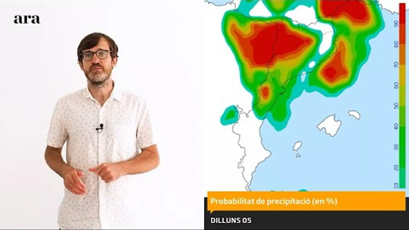 La méteo: tempestes molt irregulars i una calor encara molt intensa