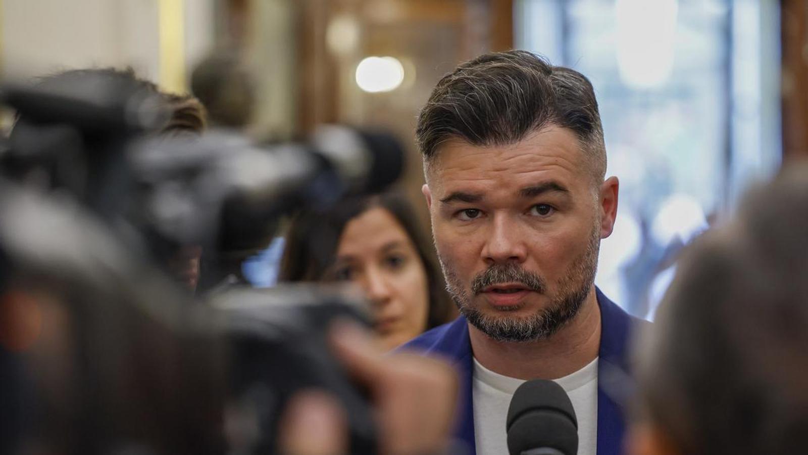 Gabriel Rufián in Congress on July 22.