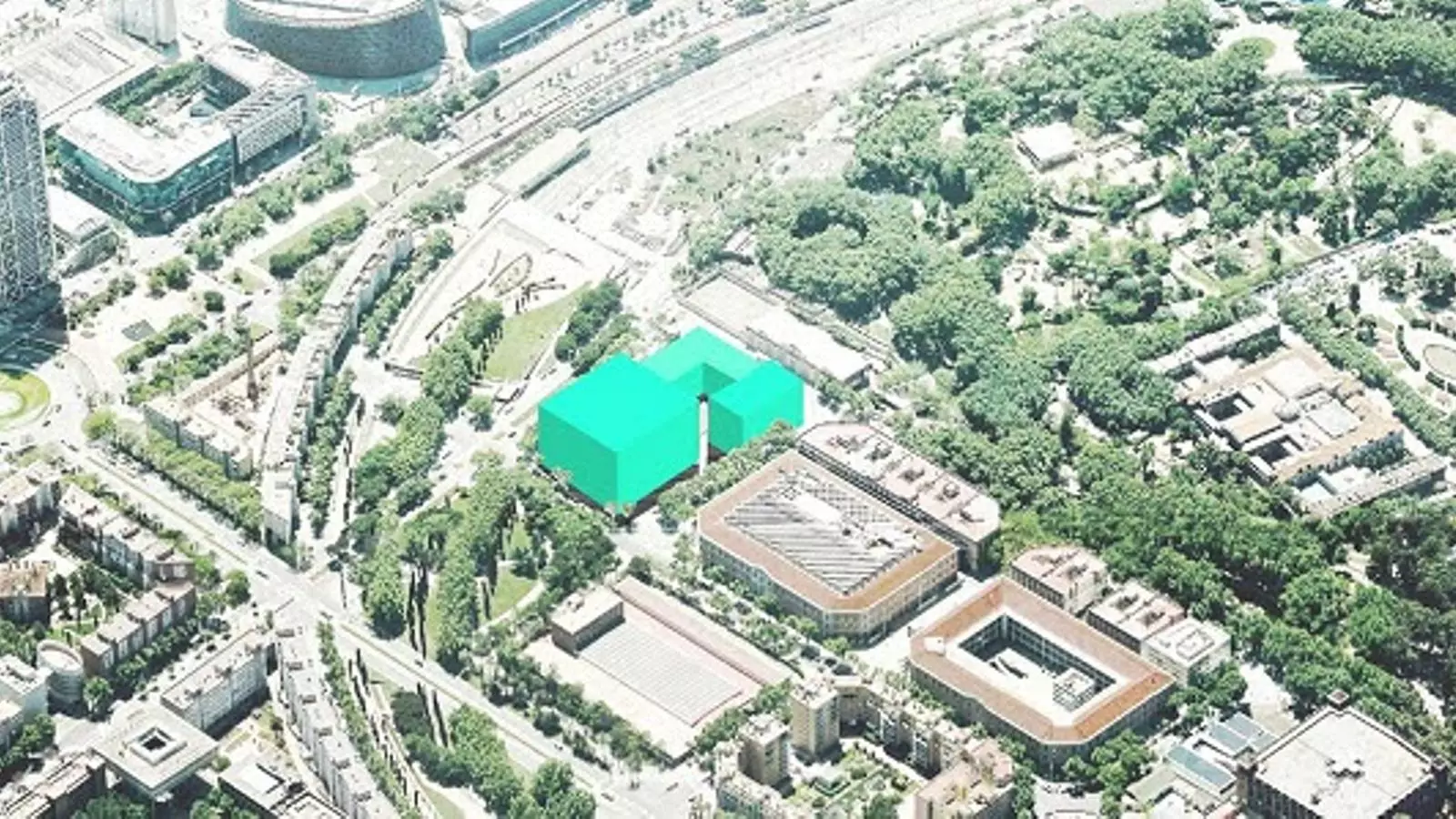 El futur campus de recerca s'aixecarà al costat del campus de la Ciutadella de la UPF, on ara hi ha un pàrquing