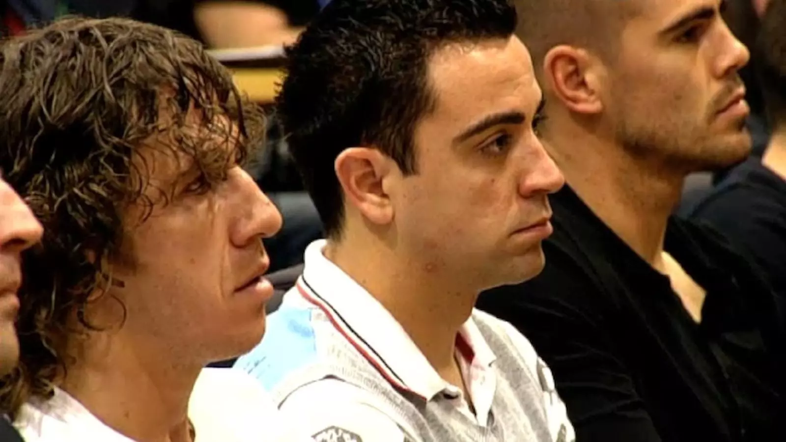Puyol. Xavi i Valdés, en una captura de pantalla del documental 'El cercle dels 4'