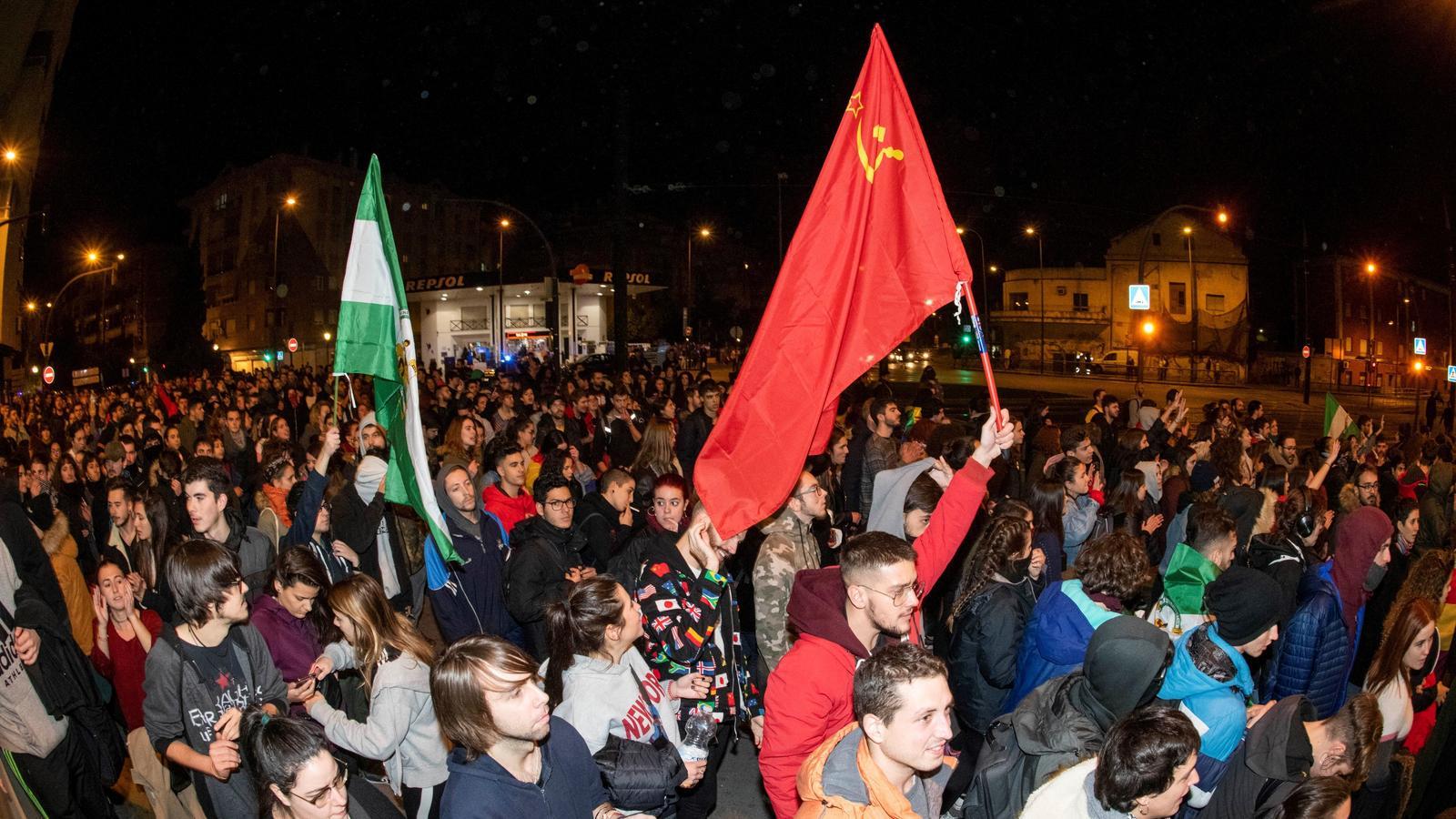 Manifestació antifeixista a Granada