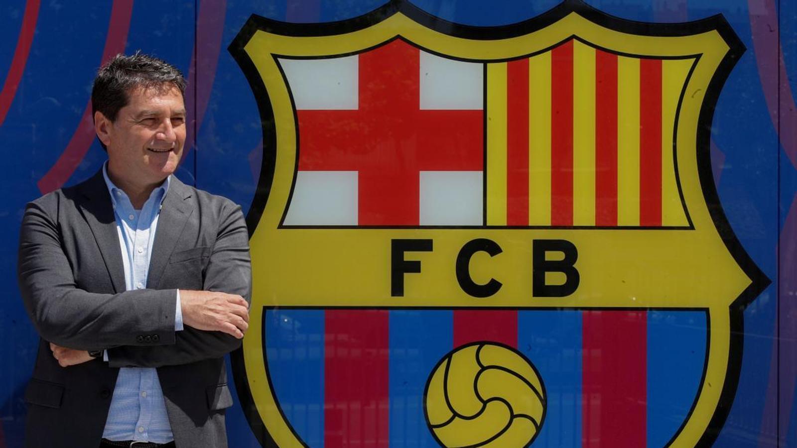 Álex Santos, when he was introduced as Barça's communications director
