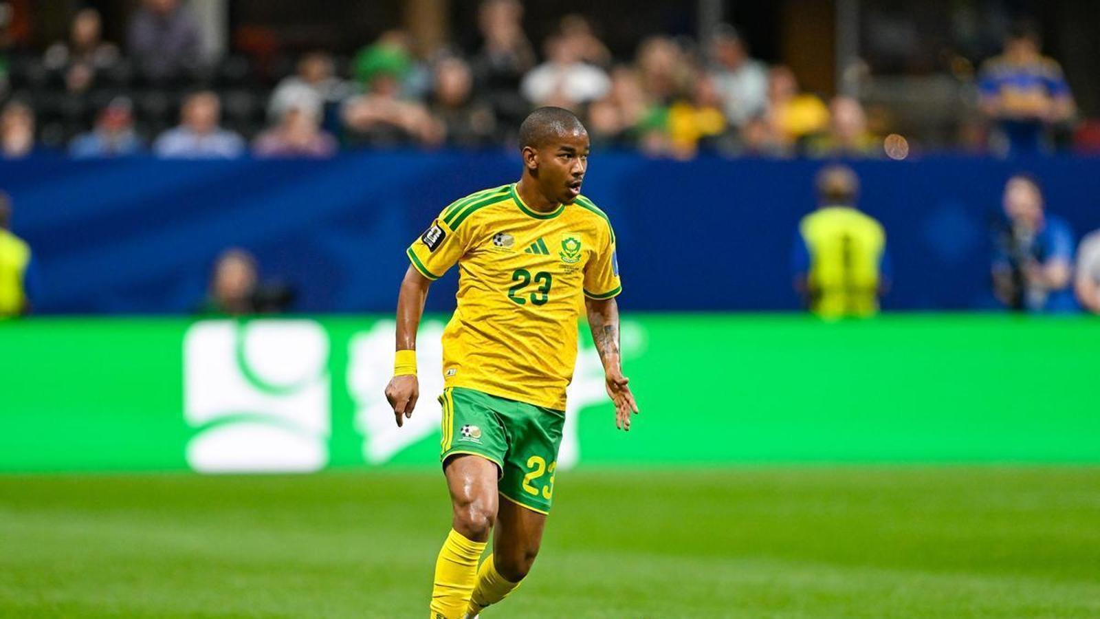 Jayden Adams during the World Cup.