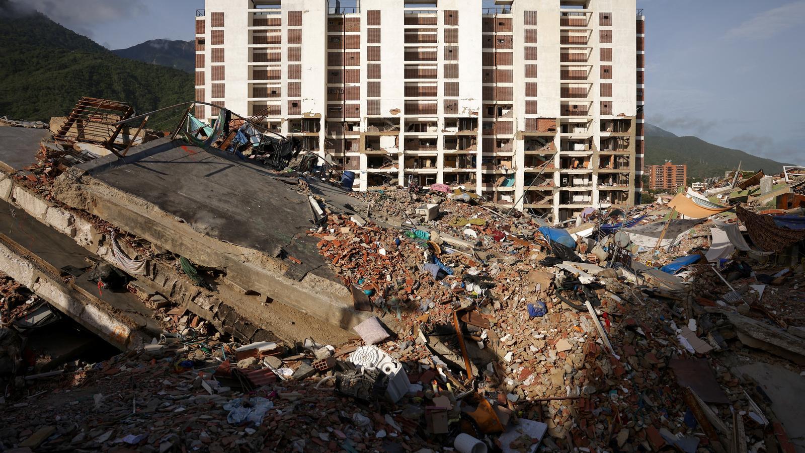 The destruction from the double earthquake of June 24 in La Guaira (Venezuela) photographed this Monday, July 13.