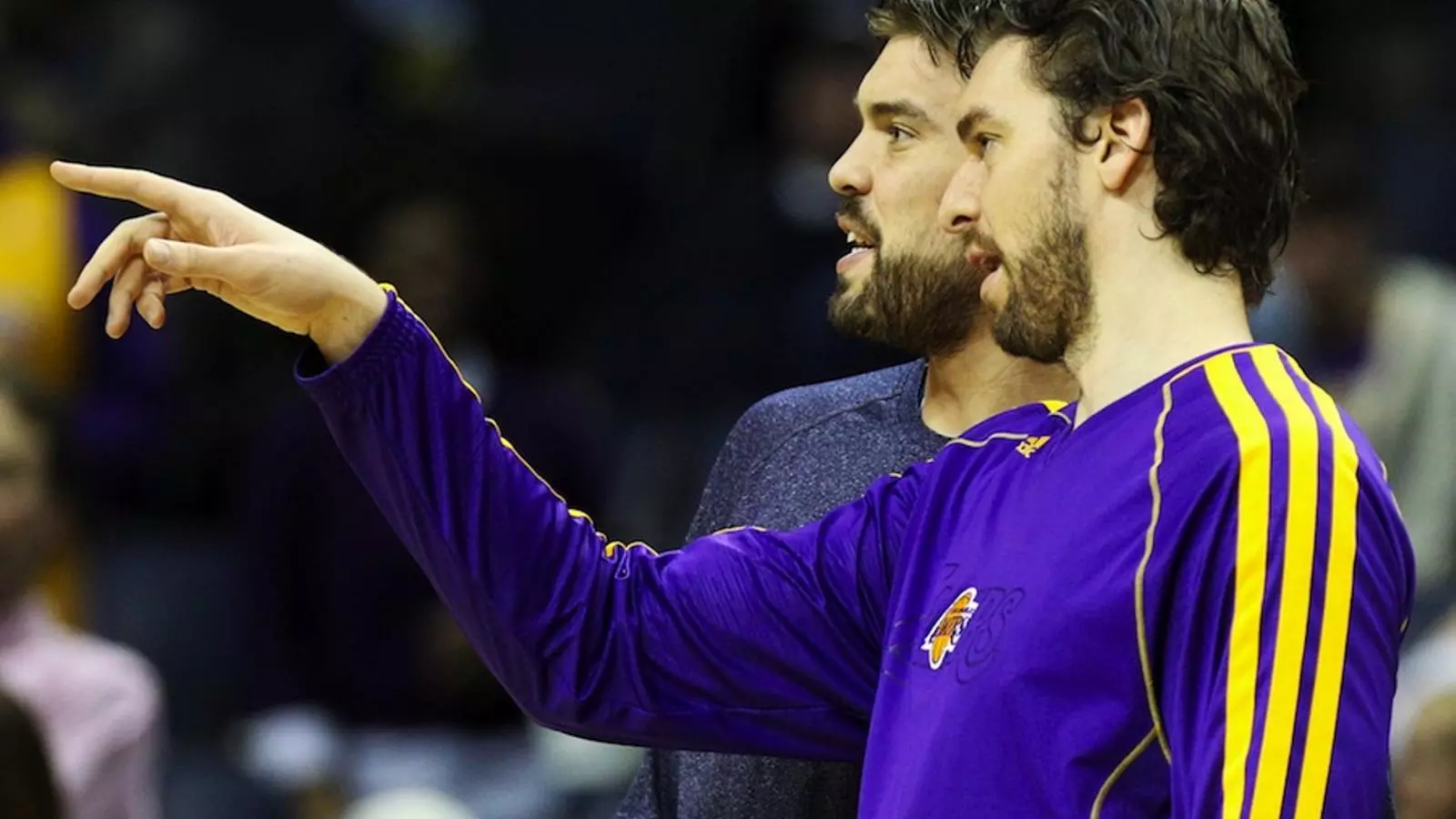 Marc i Pau Gasol, abans del partit de dimecres