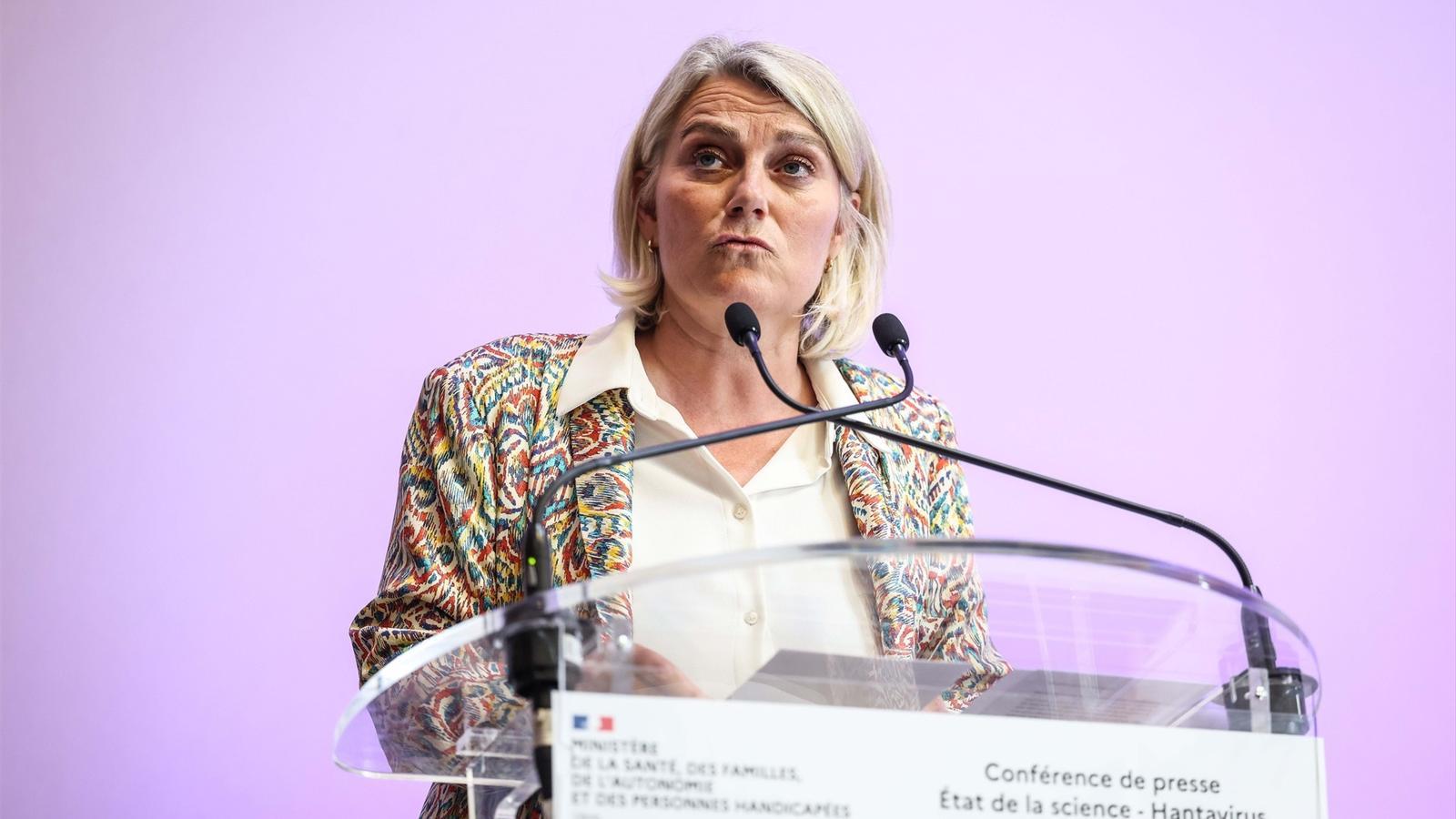 The French Minister of Health, Stéphanie Rist, in an archive image.