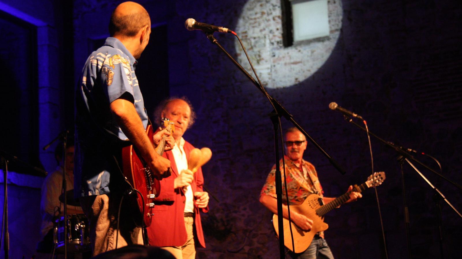 Un moment del concert que ha ofert el Col·lectiu Eternity, format per Sisa, Portet i Oliver / ACN