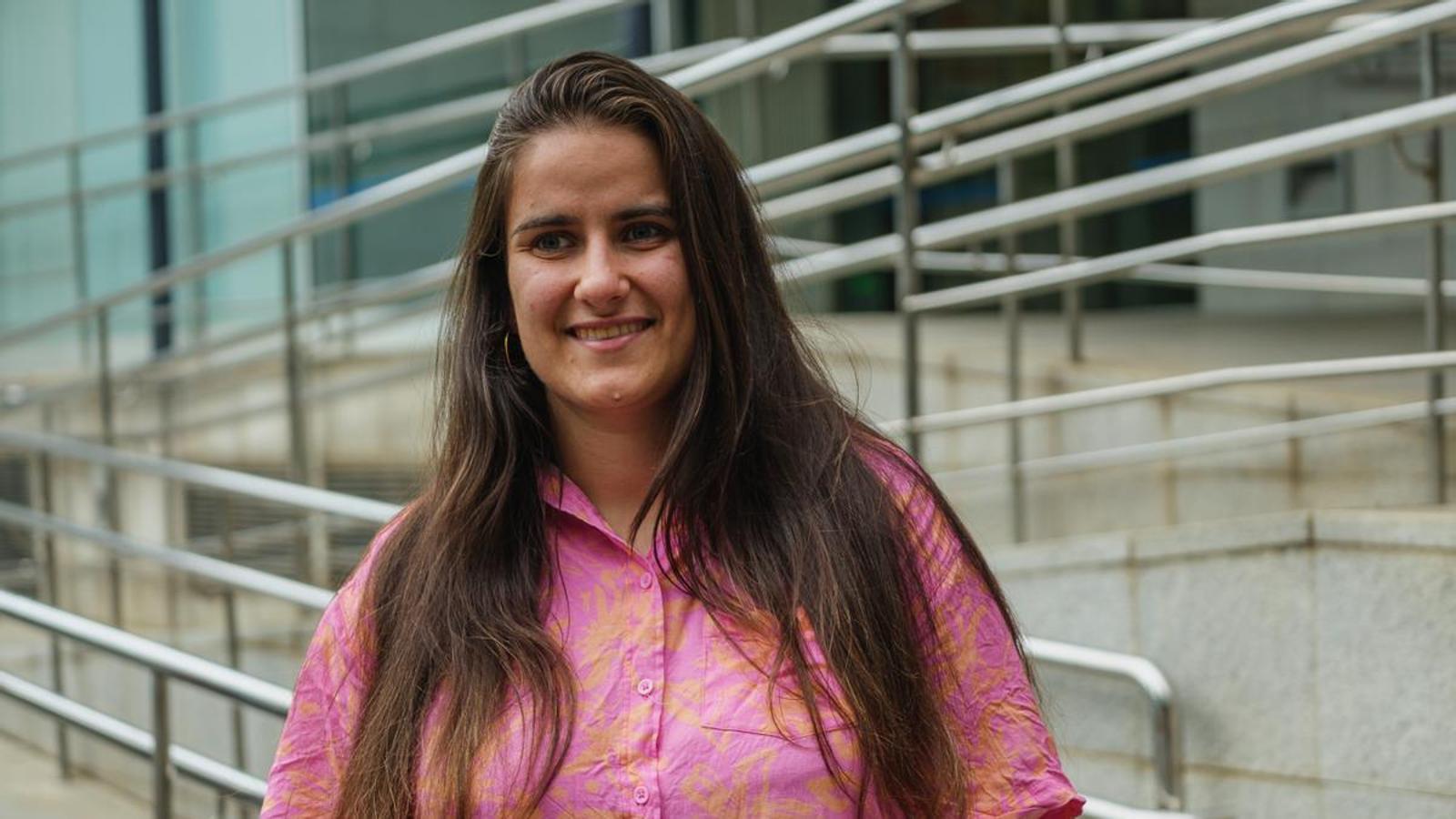 Sandy Martos, an activist against mental health stigma, in Barcelona.