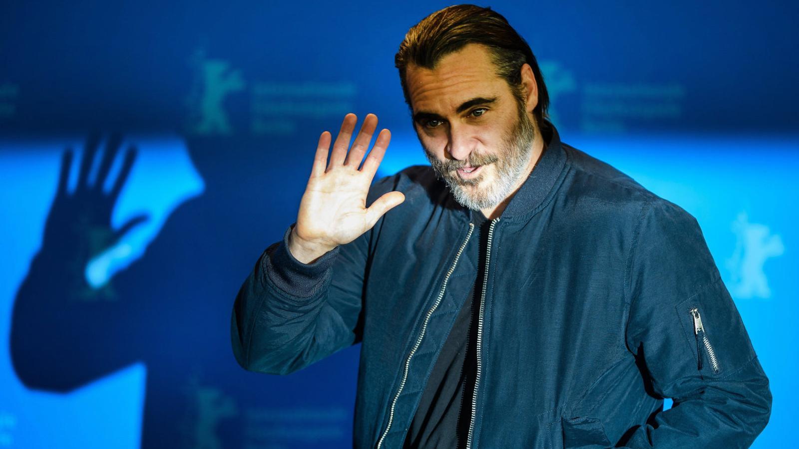 L’actor Joaquin Phoenix ahir  a Berlín.