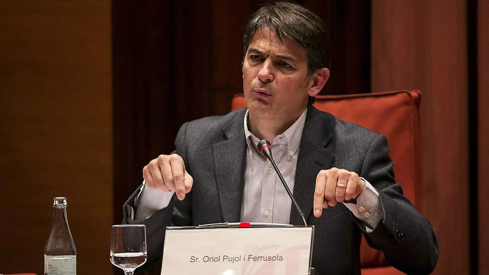 L'exdiputat de CiU Oriol Pujol, en compareixença al Parlament