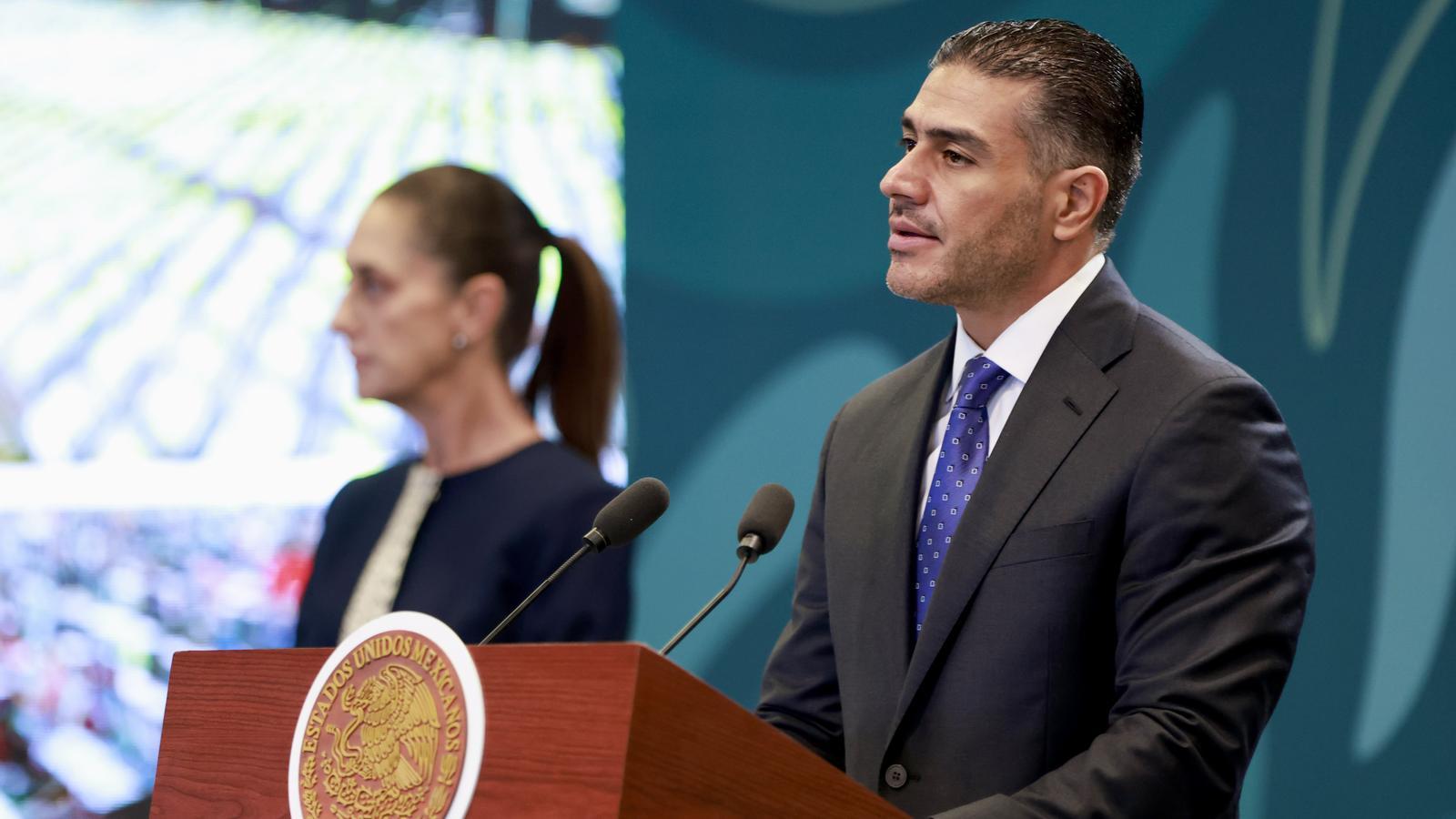 The Secretary of Security and Citizen Protection of Mexico, Omar García Harfuch.