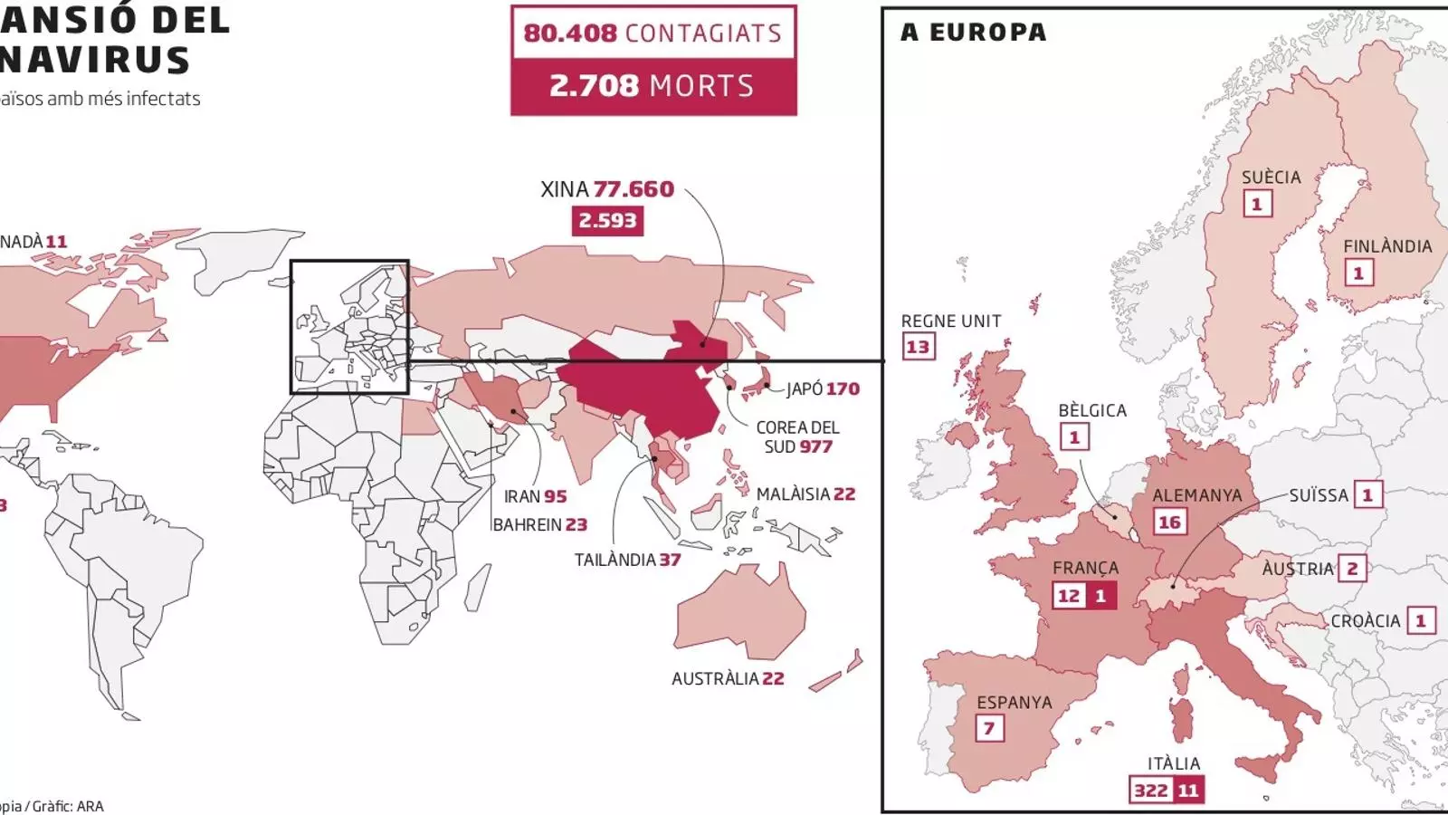 L'expansió del coronavirus