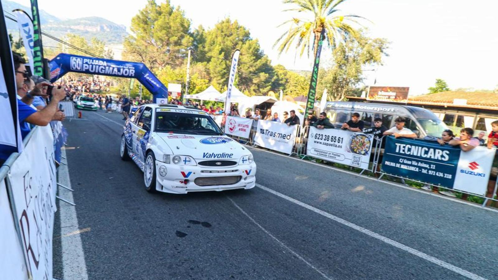 Una prueba de rally en Mallorca