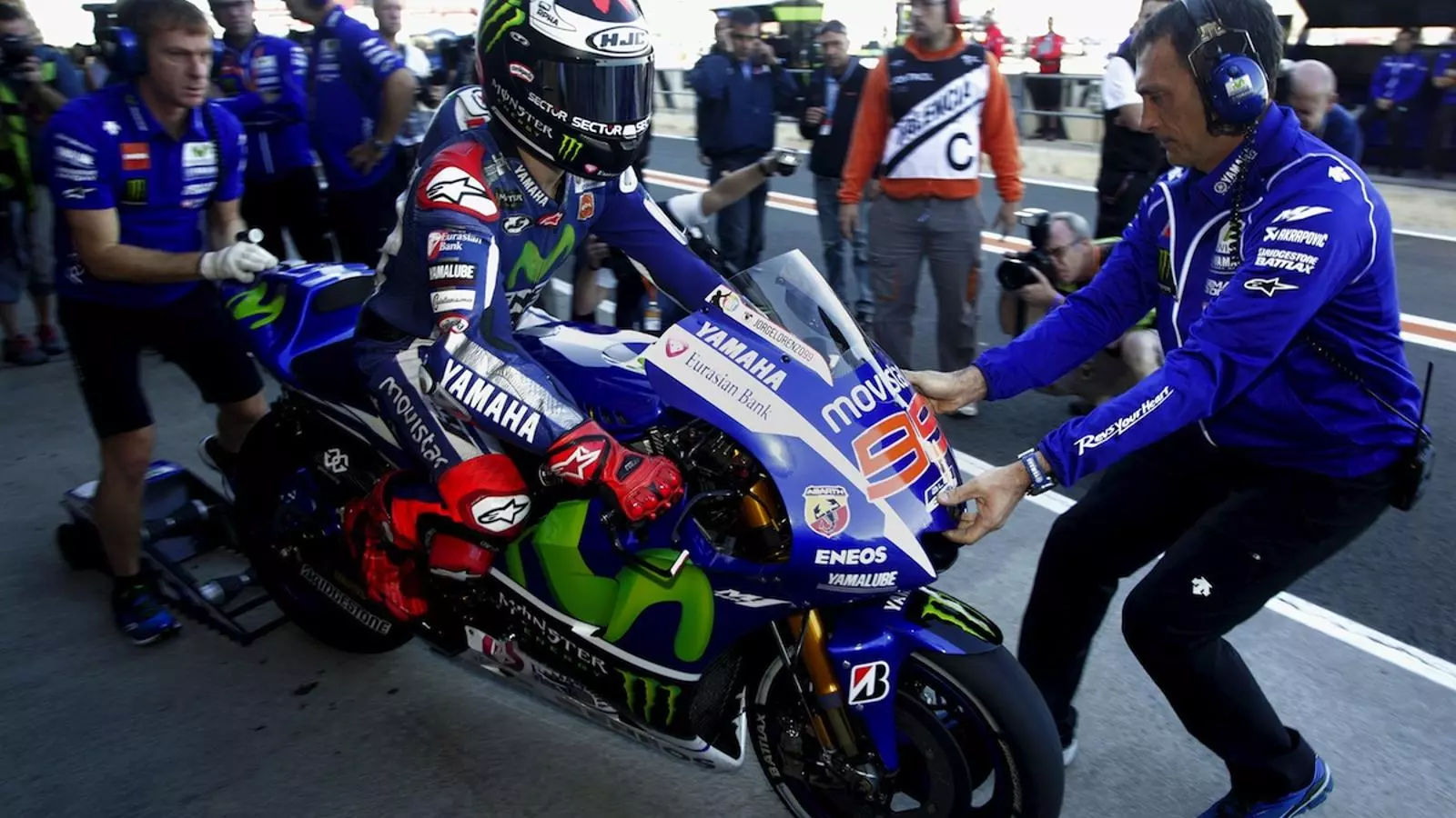 Jorge Lorenzo, al traçat Ricardo Tormo de Xest / HEINO KALIS / REUTERS