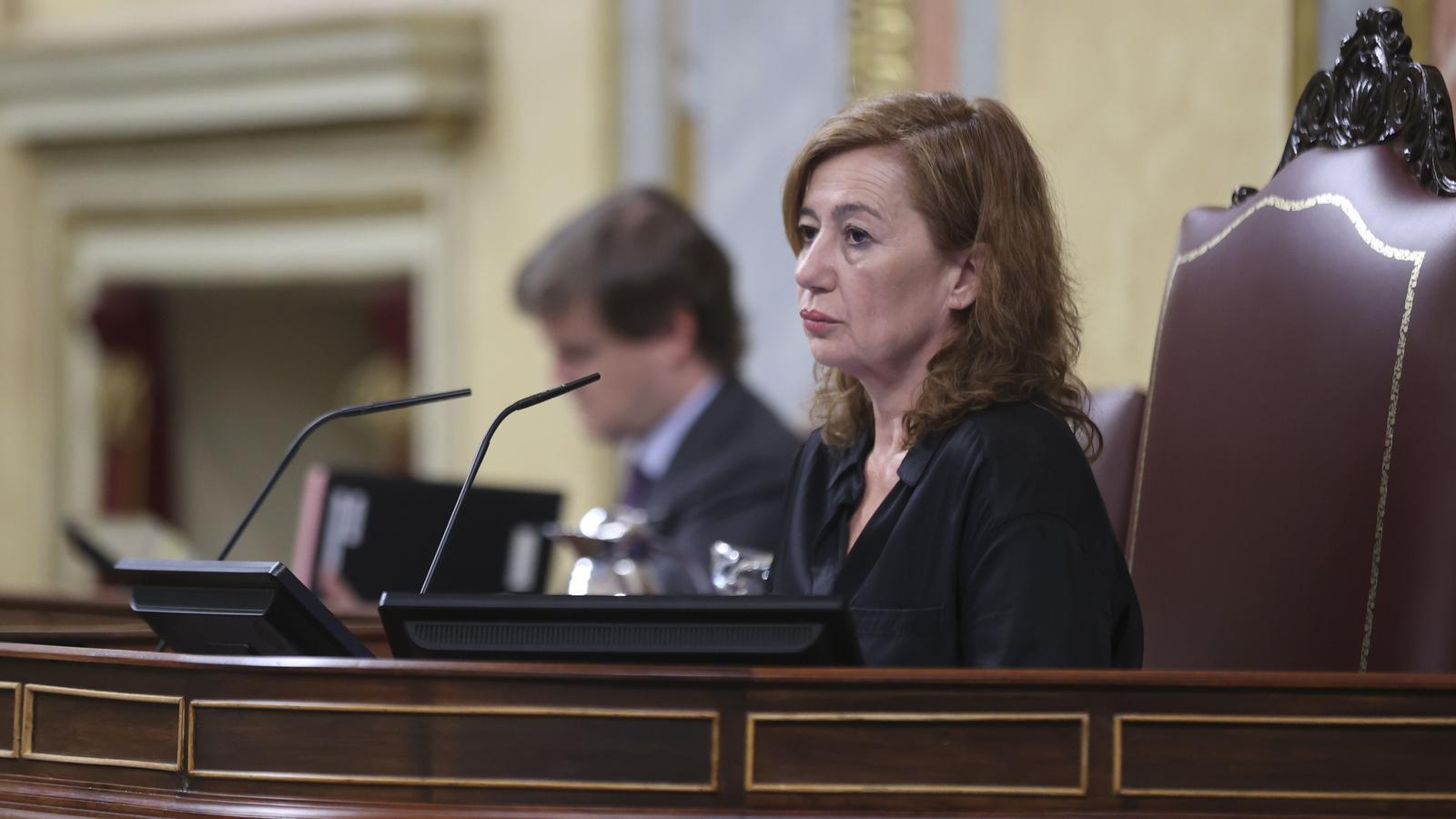 Francina Armengol presidiendo el Congreso de los Diputados.