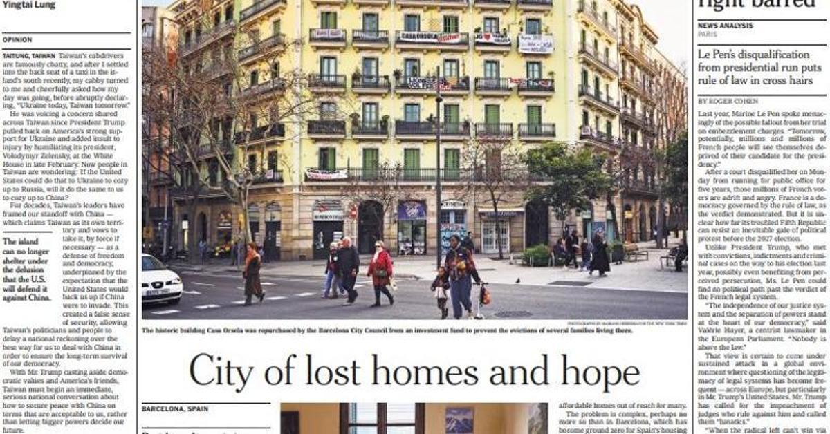 "Ciudad de hogares perdidos": la crisis de vivienda en Barcelona, en la ...