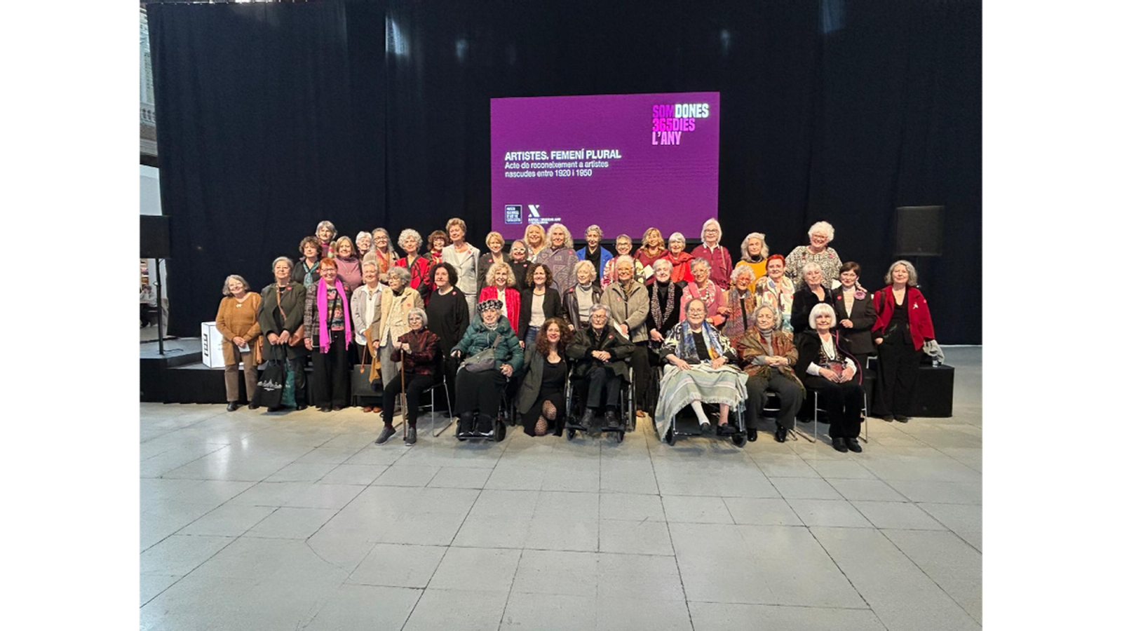 The 'Artists. Feminine plural' project recognizes the career of around fifty artists born between 1920 and 1950