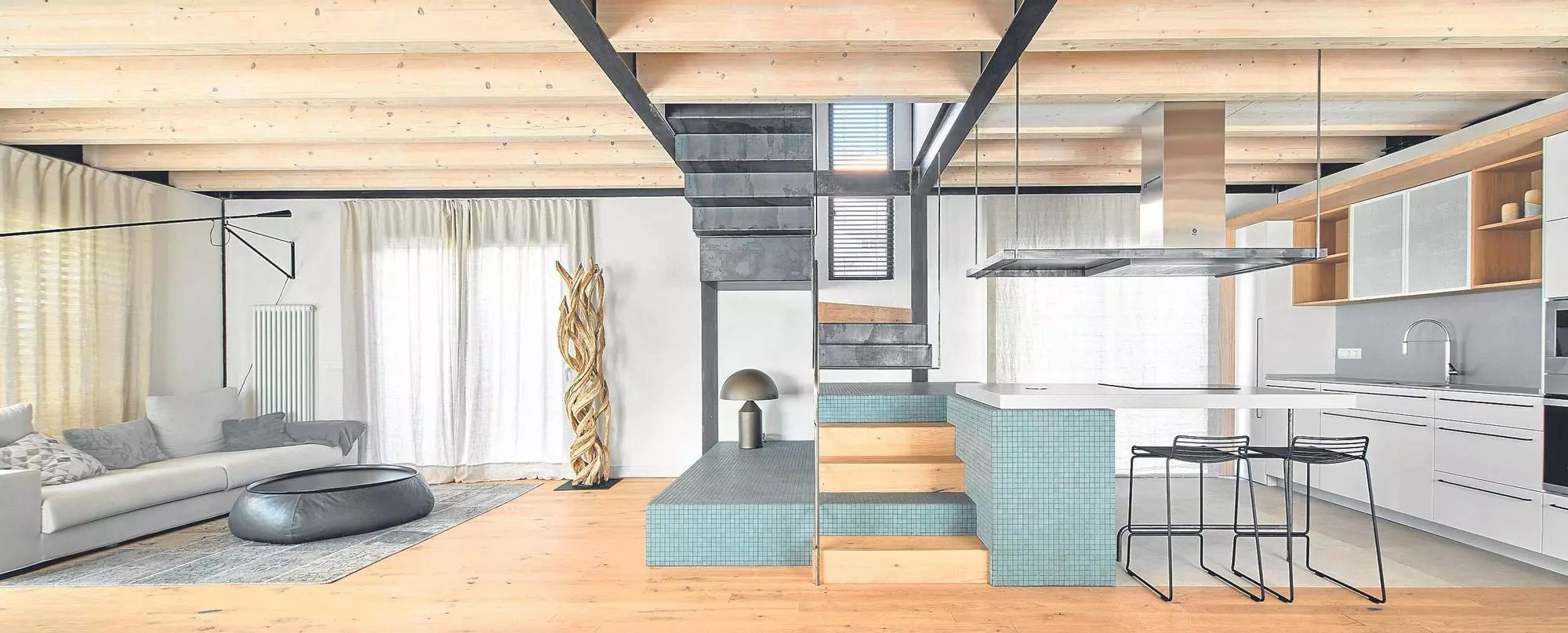 Interior de la 'Carbon house' de Sant Just Desvern.