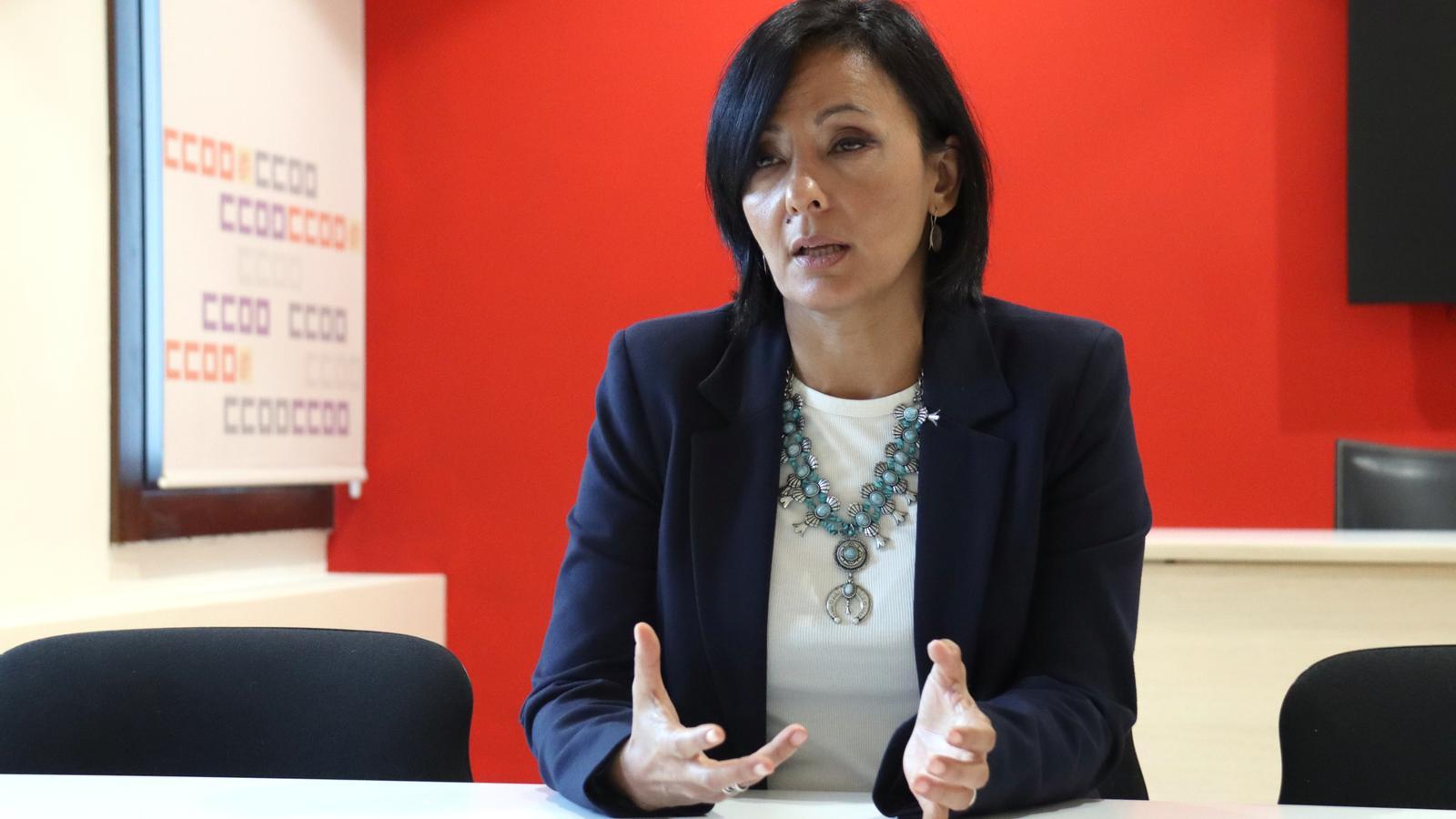 The general secretary of CCOO, Belén López.