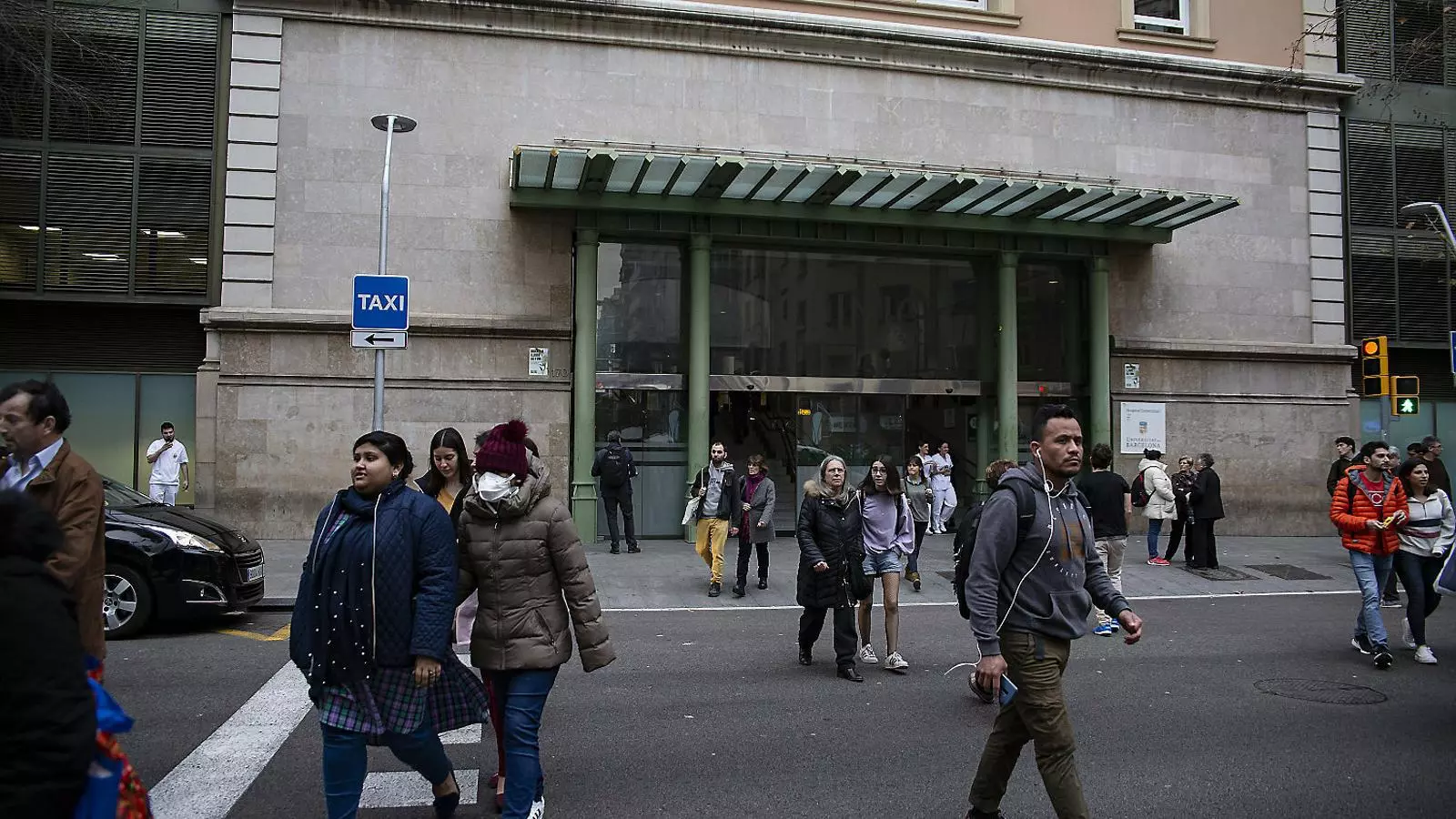 La façana de l’Hospital Clínic de Barcelona en una imatge d’aquesta setmana.