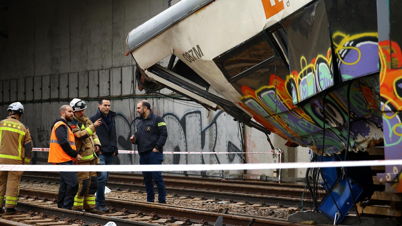The train that crashed in Gelida