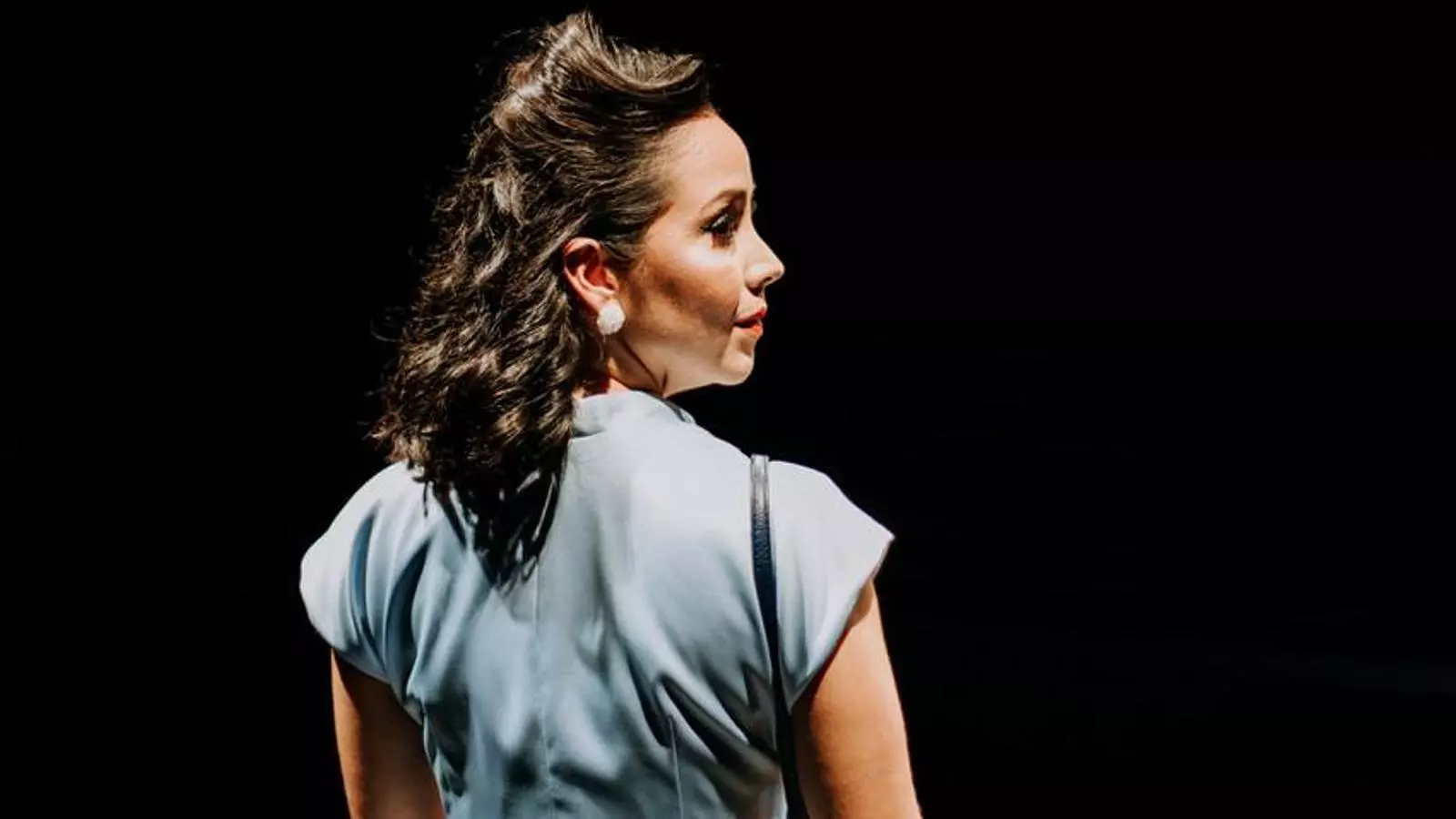 L'actriu Luisa Fernanda Vergara, intèrpret de la peça 'I love you Maria', dirigida per Sergio Dávila Llinás.