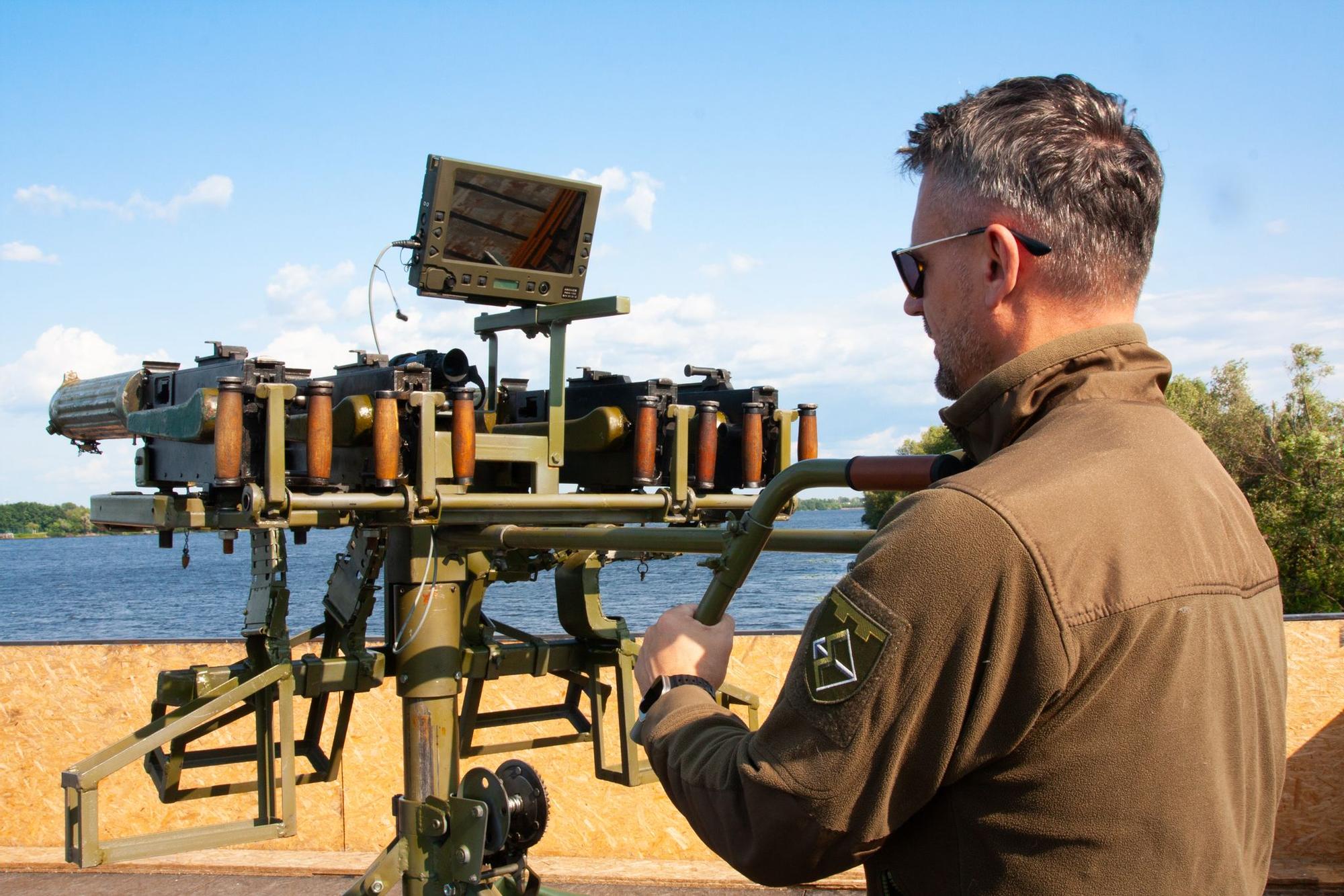 Yuri Chumak, judge of the Supreme Court of Ukraine and volunteer in an anti-drone unit in Kyiv.