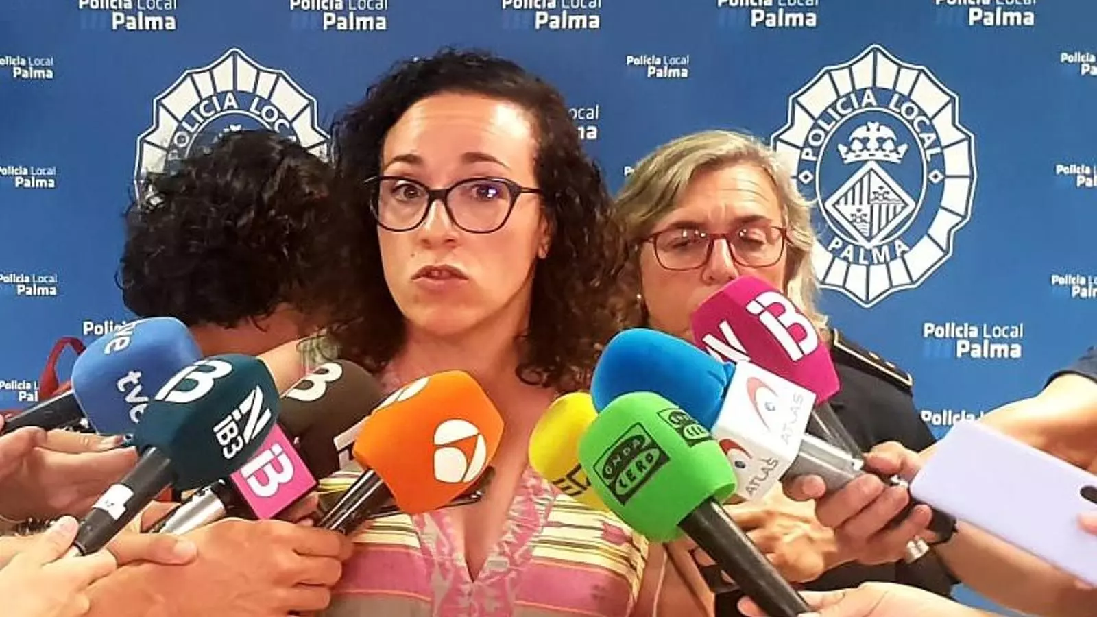 La regidora de Seguretat Ciutadana, Joana Adrover, aquest dijous al quarter de Sant Ferran.