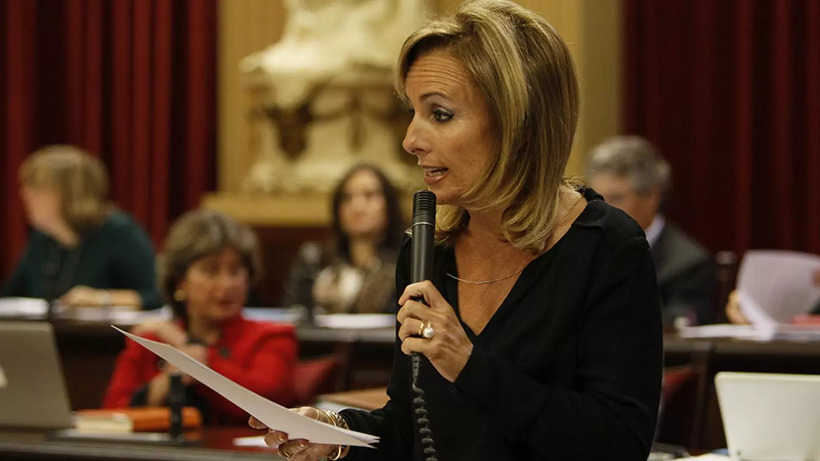 Mabel Cabrer en una intervenció al Parlament. / I. BUJ